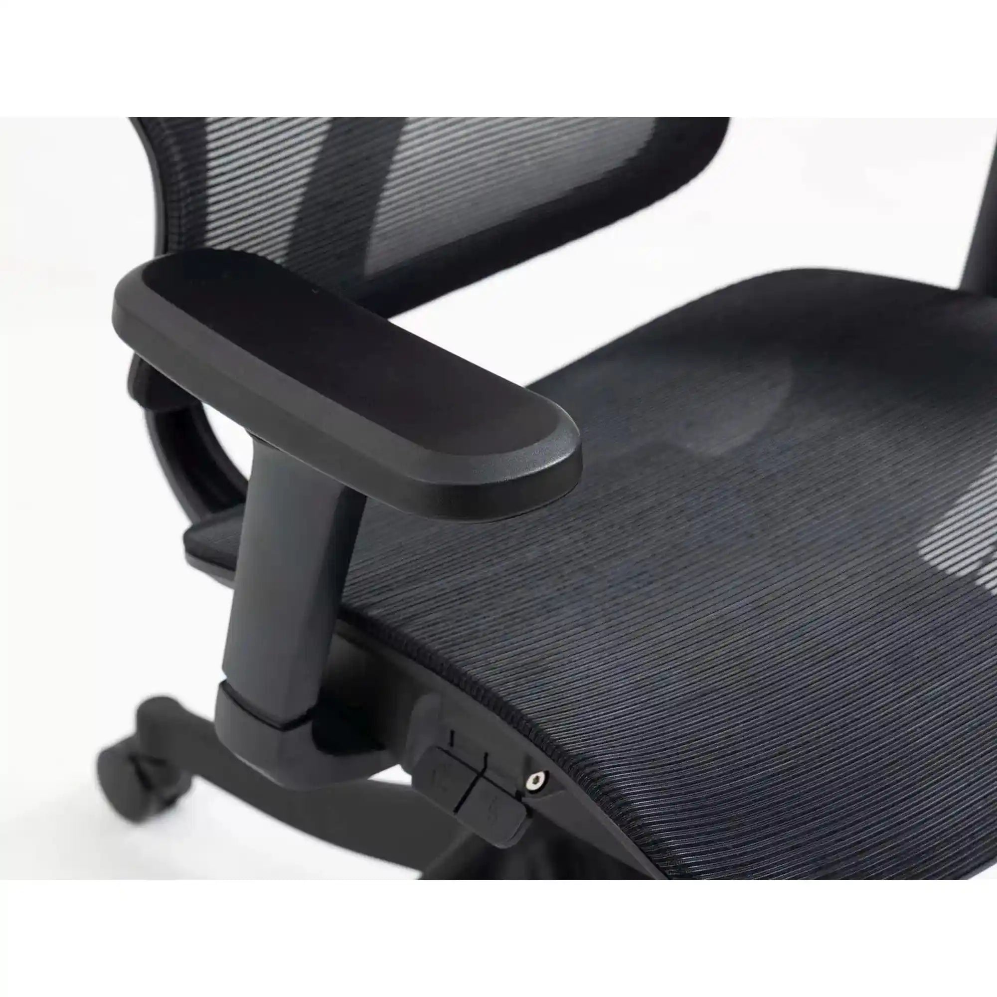 Scaun de birou WINNER, negru, plasa, 64x51x114 cm