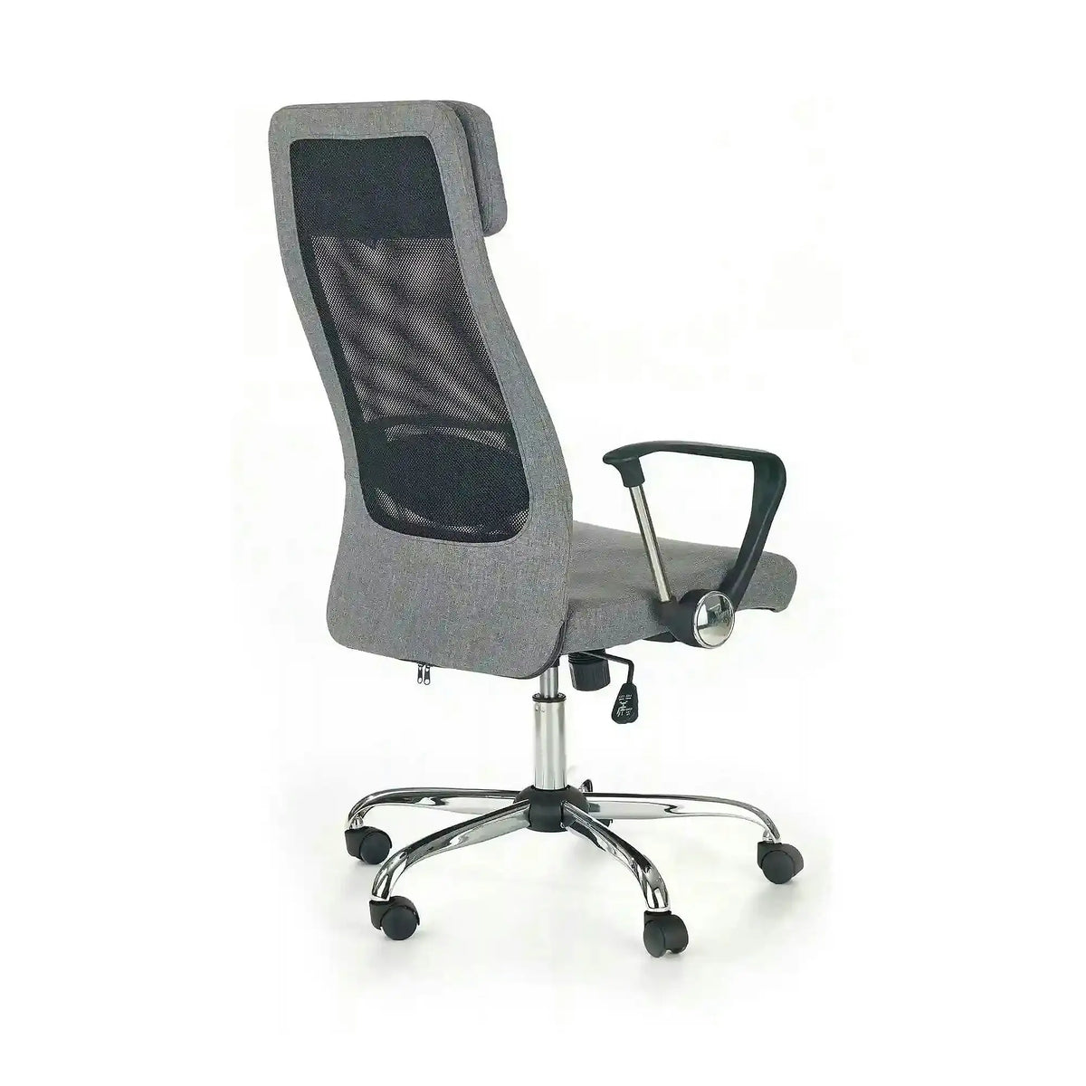 Scaun de birou ZOOM, negru/gri, stofa mesh/metal, 61x64x113/123 cm