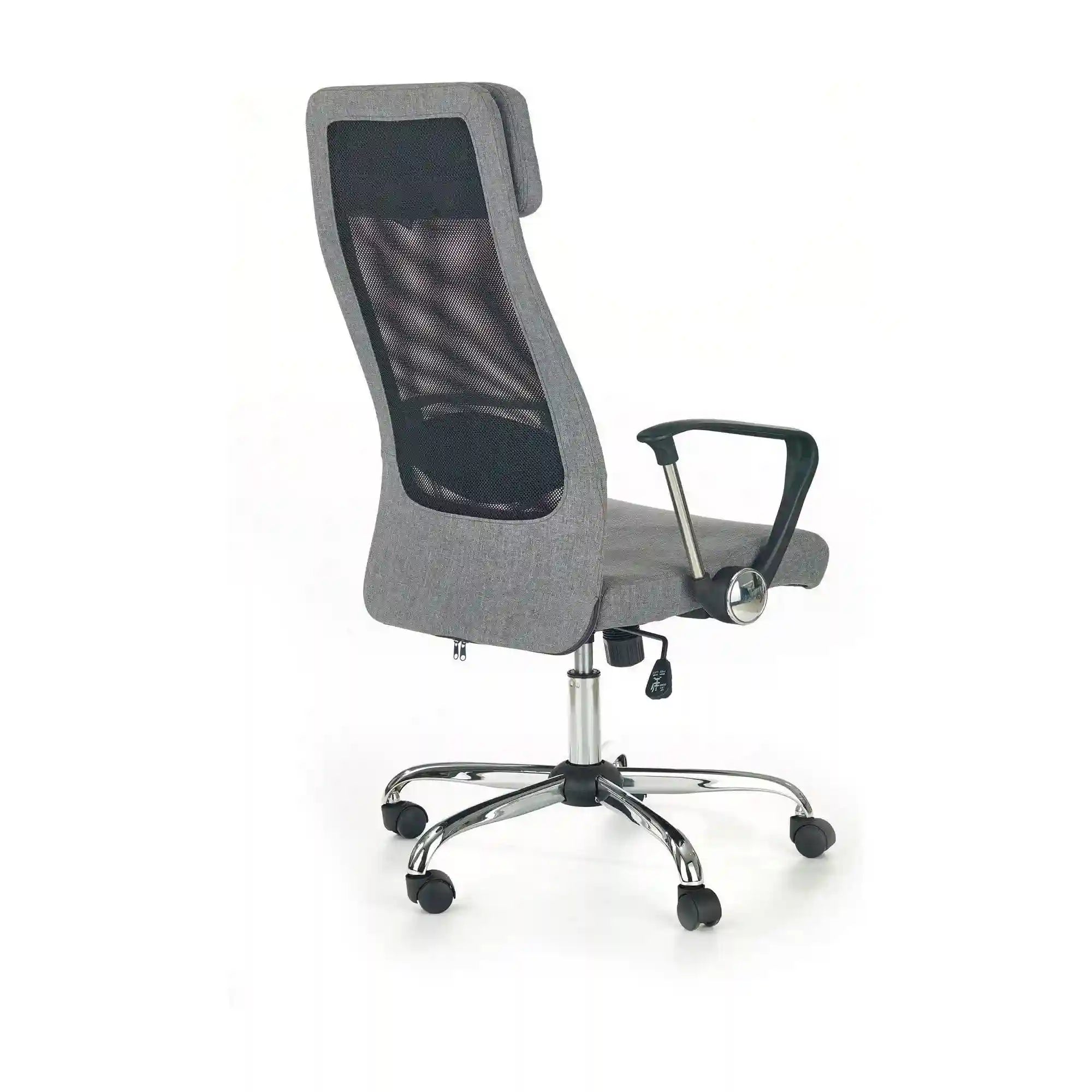 Scaun de birou ZOOM, negru/gri, stofa mesh/metal, 61x64x113/123 cm