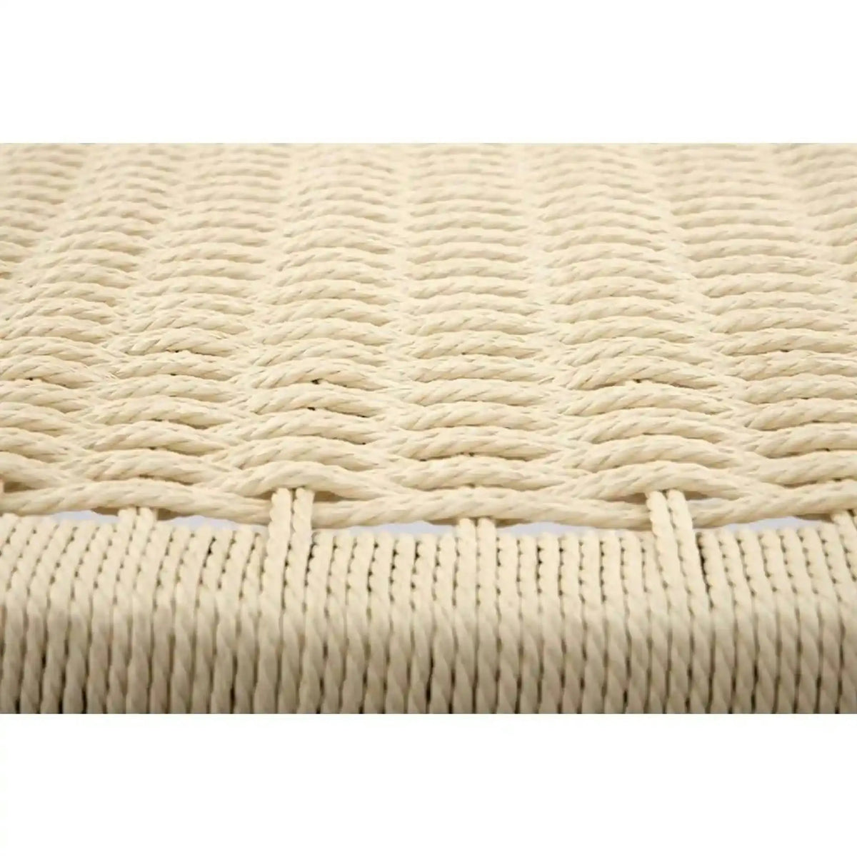 Scaun de gradina FODEN, bej deschis/negru, rattan natural/lemn, 65x74x84 cm