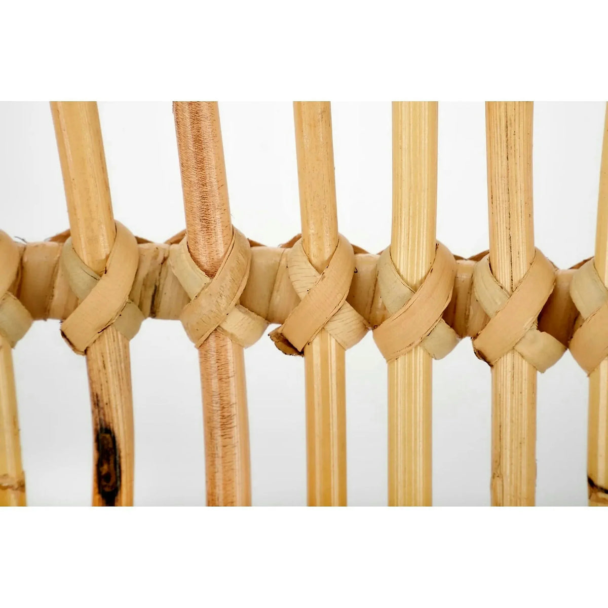 Scaun de gradina K335, bej/negru, rattan natural/otel, 61x63x90x45 cm