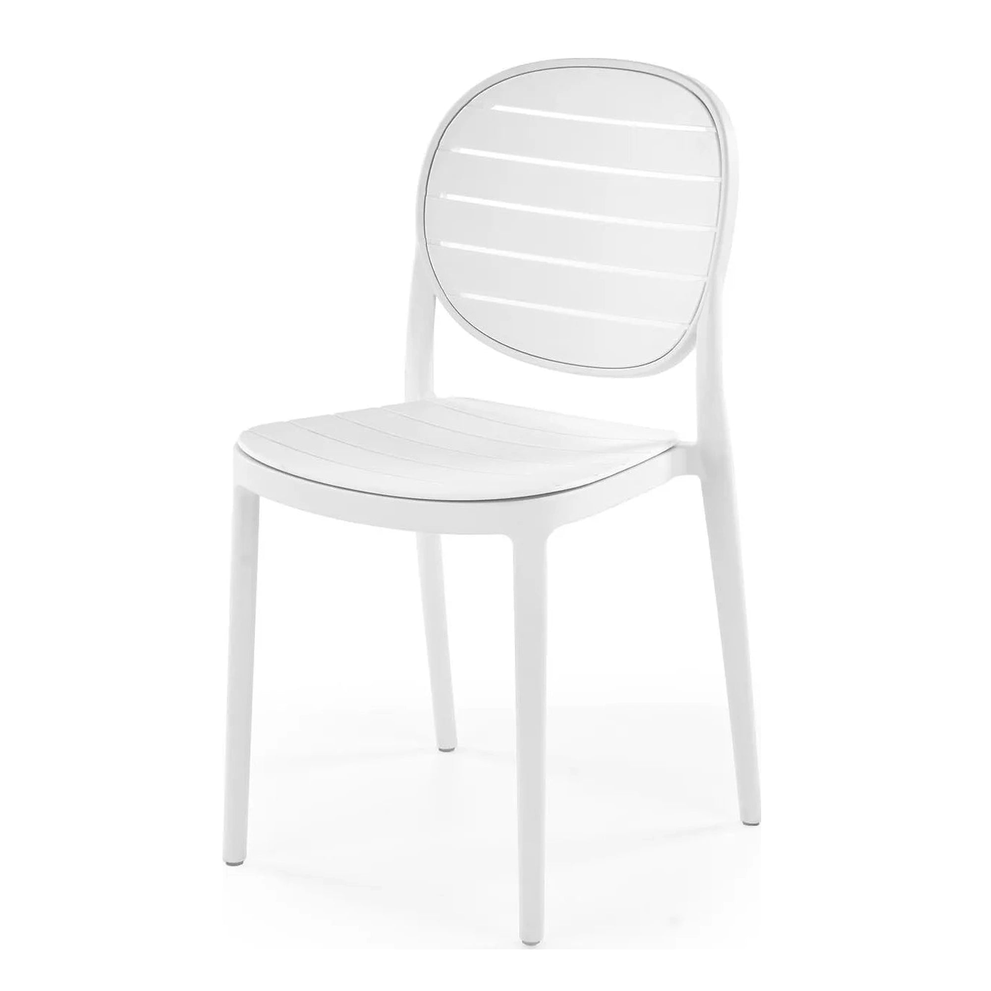 Scaun de gradina K529, alb, polipropilena, 42x51x83 cm