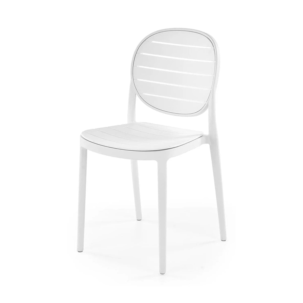 Scaun de gradina K529, alb, polipropilena, 42x51x83 cm