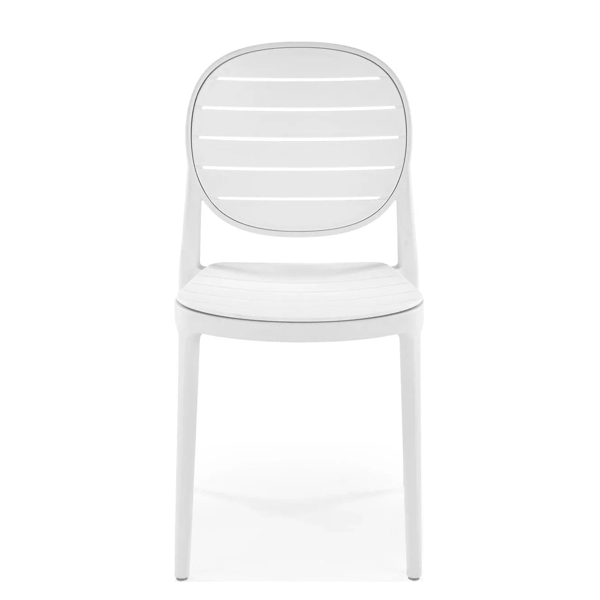 Scaun de gradina K529, alb, polipropilena, 42x51x83 cm