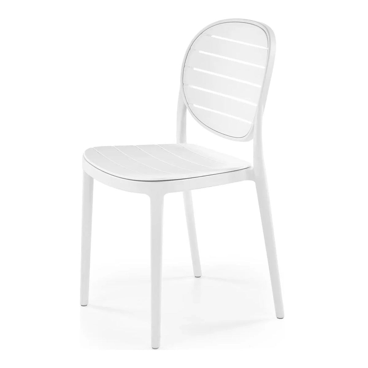 Scaun de gradina K529, alb, polipropilena, 42x51x83 cm