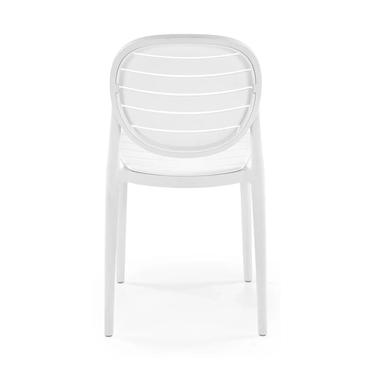 Scaun de gradina K529, alb, polipropilena, 42x51x83 cm