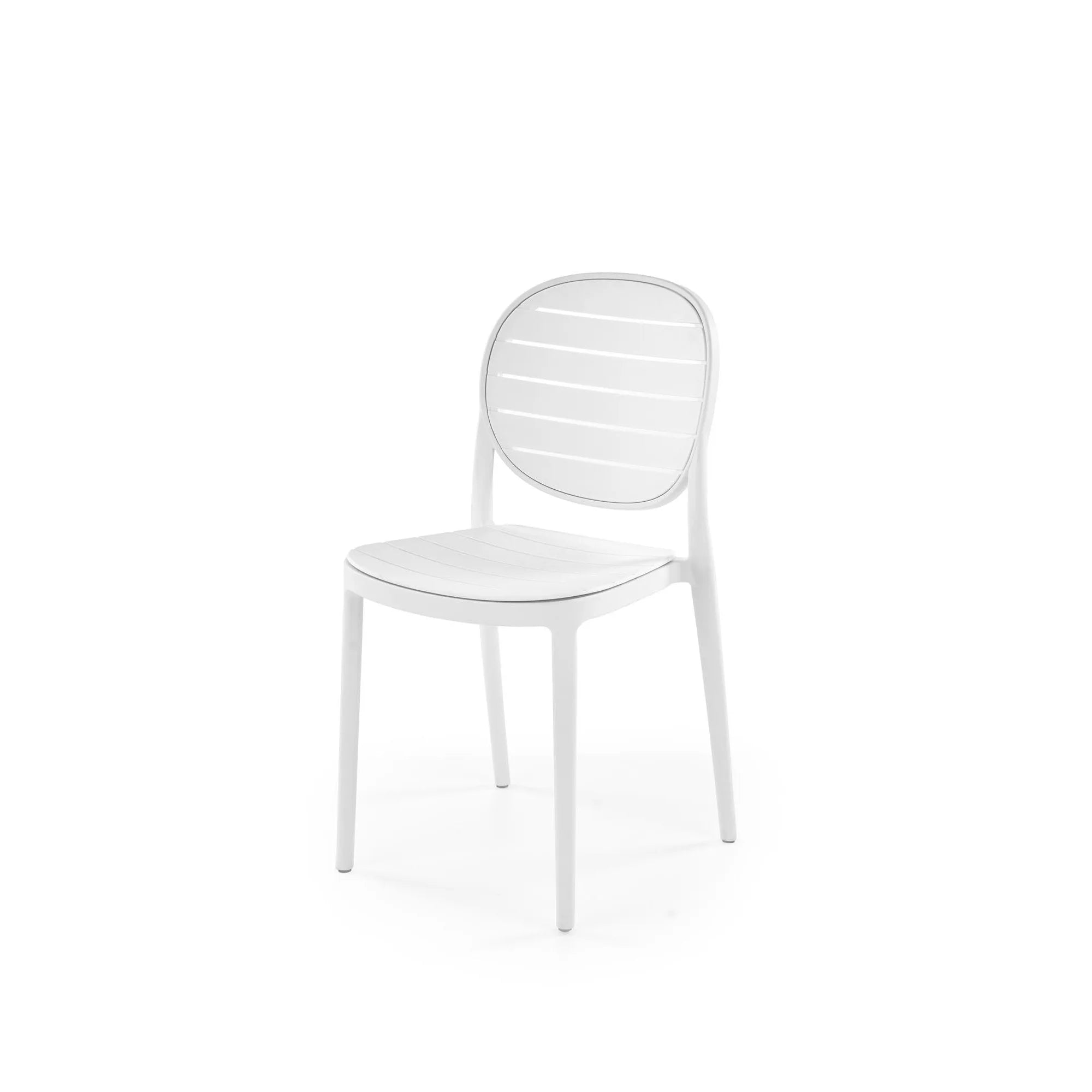 Scaun de gradina K529, alb, polipropilena, 42x51x83 cm