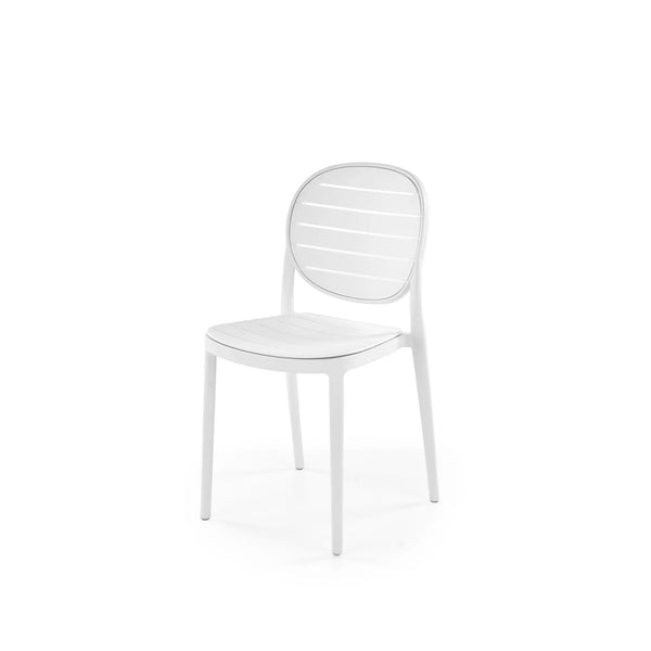Scaun de gradina K529, alb, polipropilena, 42x51x83 cm