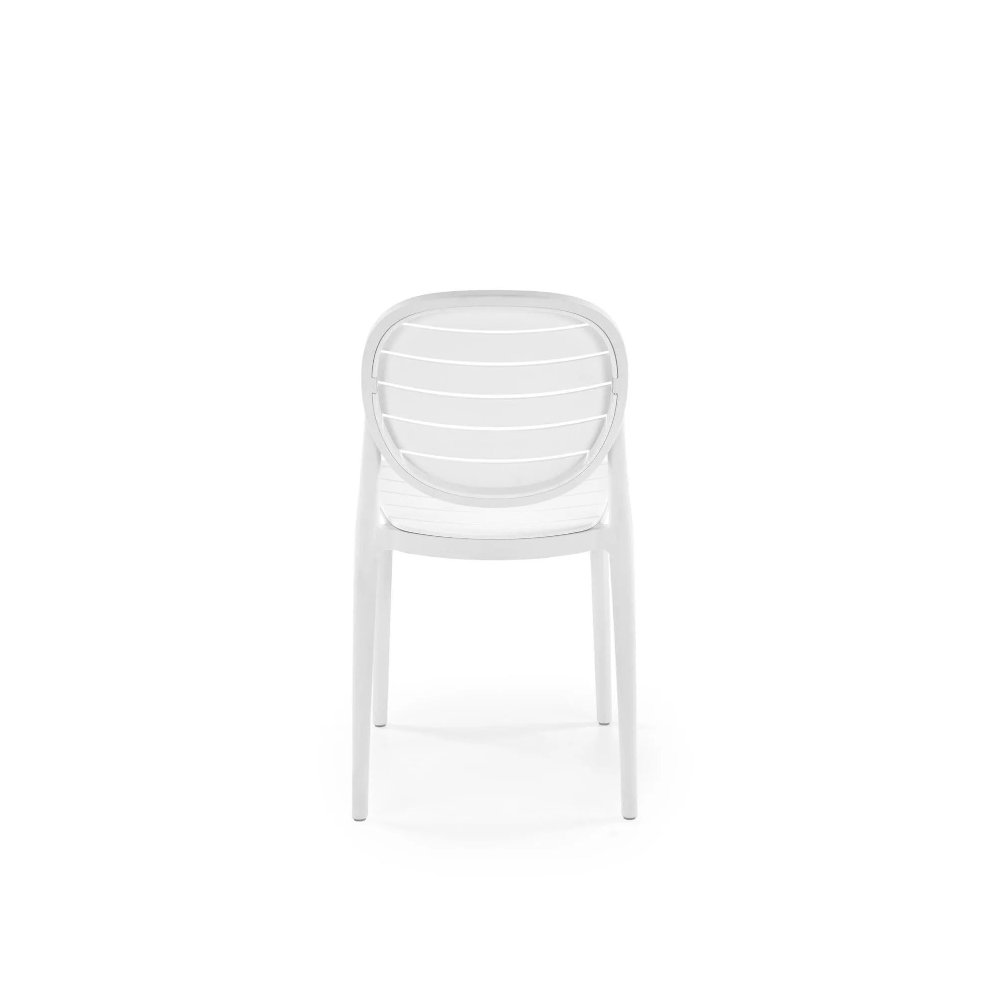 Scaun de gradina K529, alb, polipropilena, 42x51x83 cm
