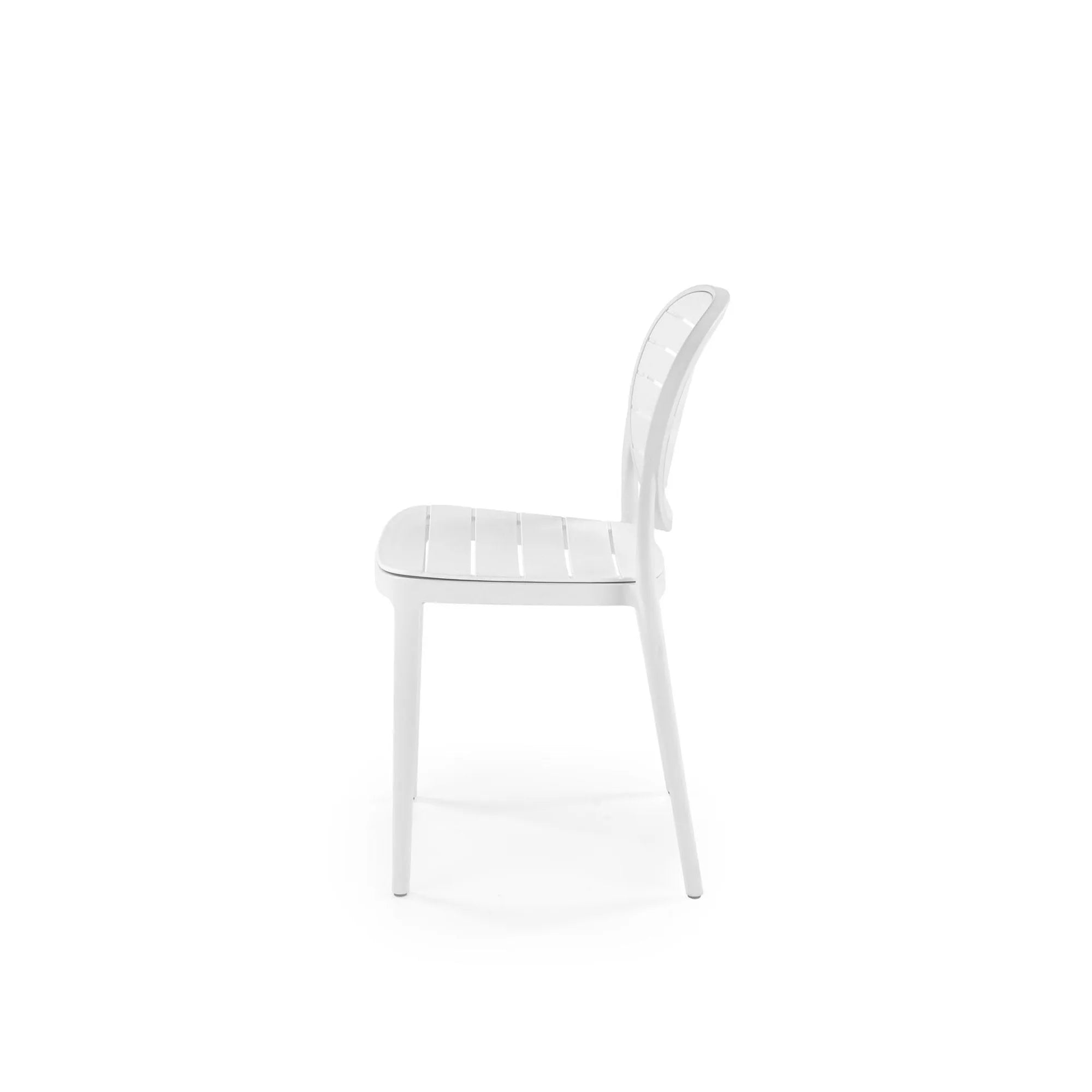Scaun de gradina K529, alb, polipropilena, 42x51x83 cm