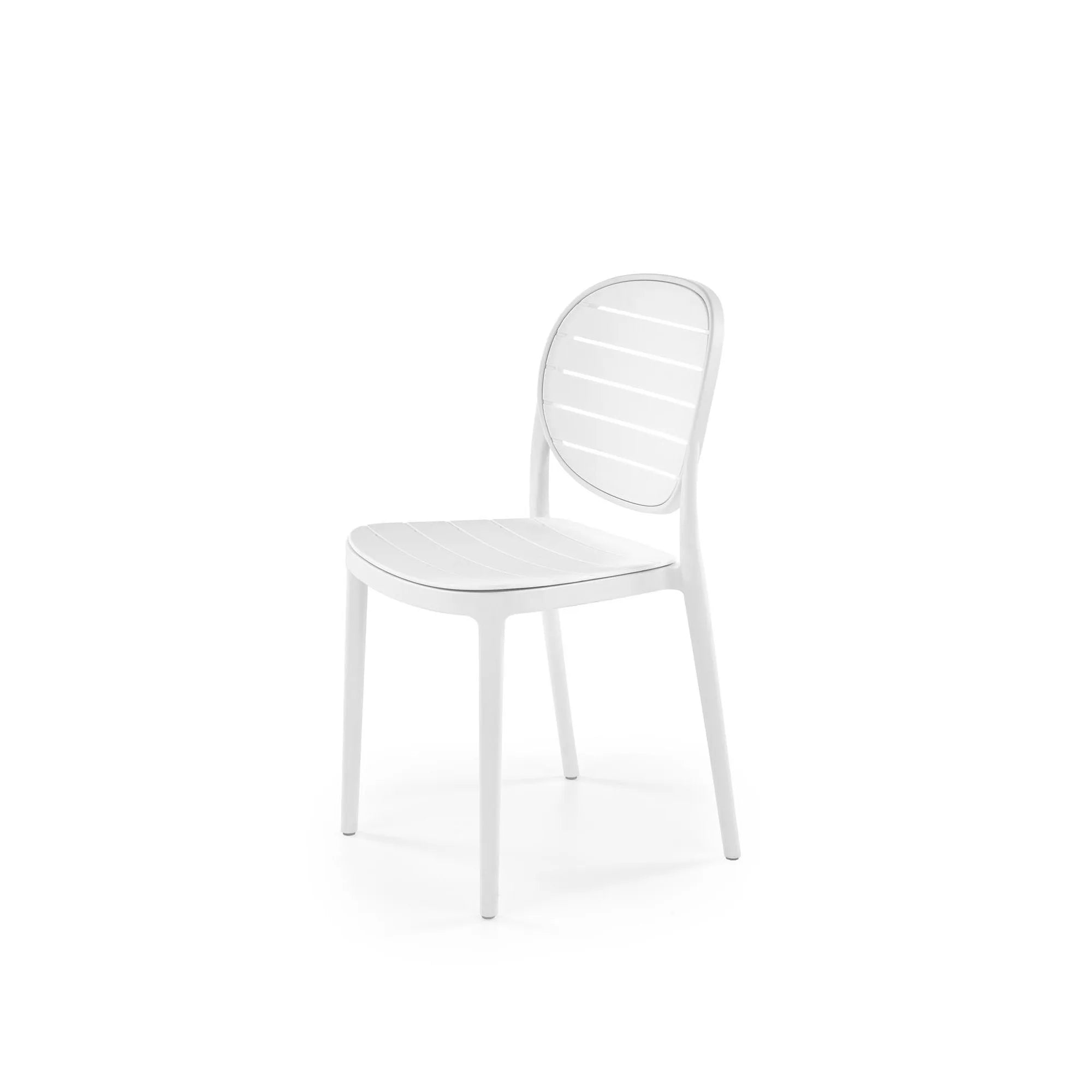 Scaun de gradina K529, alb, polipropilena, 42x51x83 cm