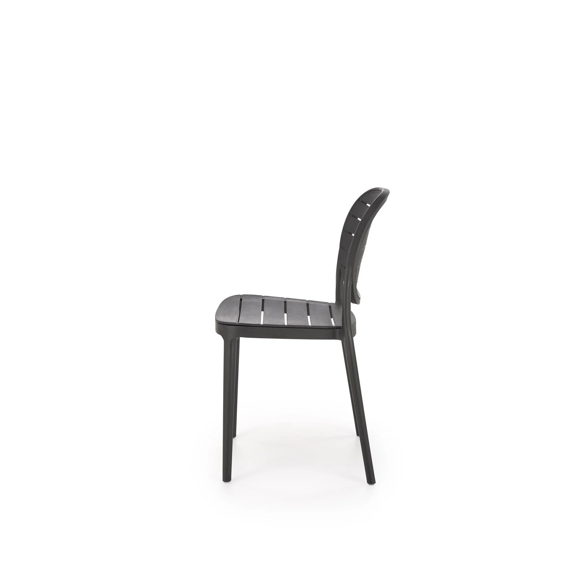 Scaun de gradina K529, negru, polipropilena, 42x51x83 cm