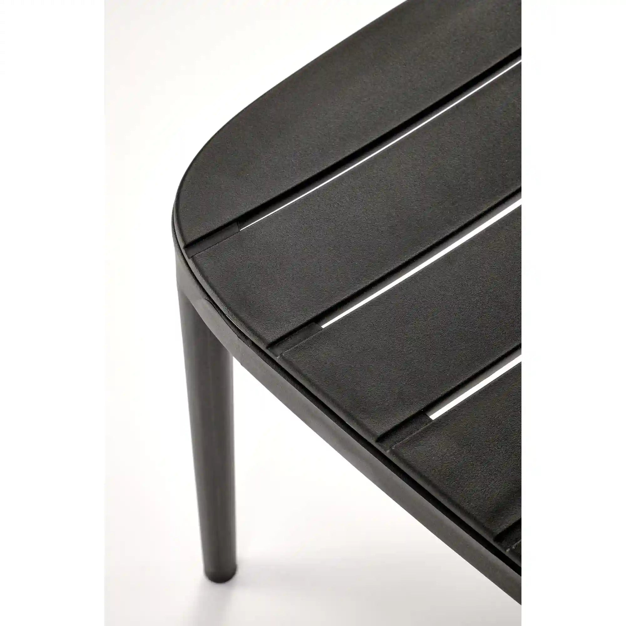 Scaun de gradina K529, negru, polipropilena, 42x51x83 cm