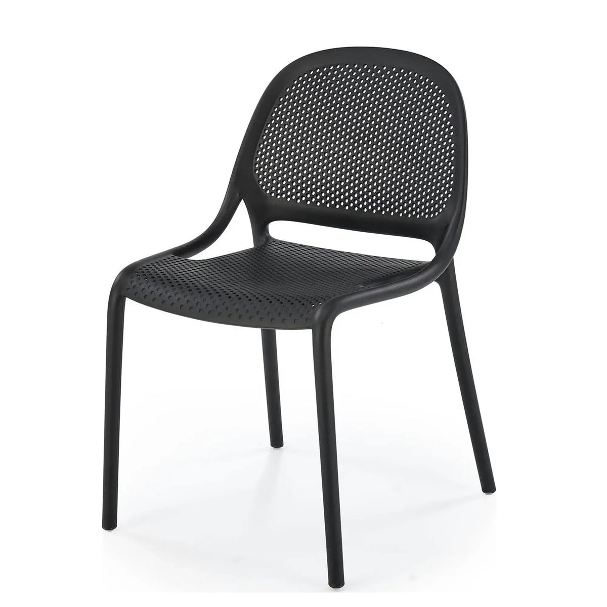 Scaun de gradina K532, negru, polipropilena, 50x56x80 cm