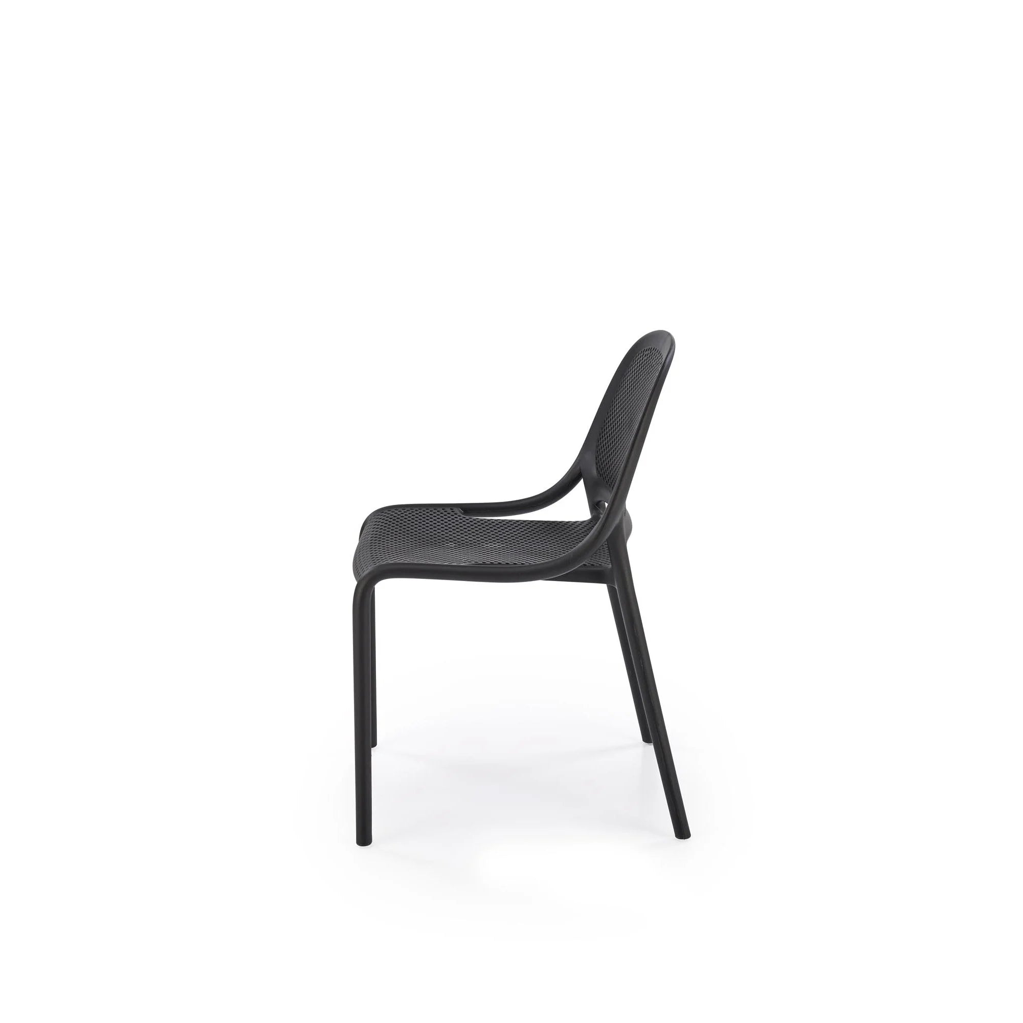 Scaun de gradina K532, negru, polipropilena, 50x56x80 cm