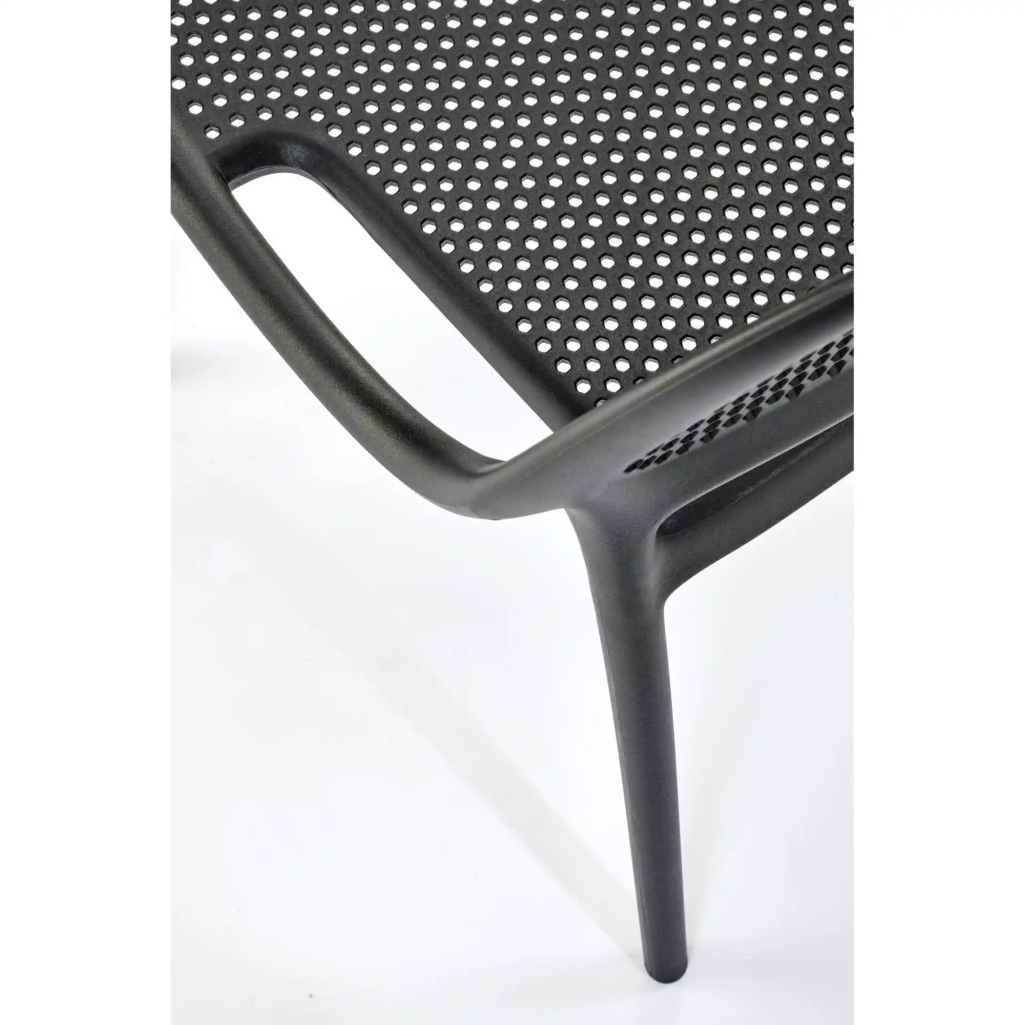 Scaun de gradina K532, negru, polipropilena, 50x56x80 cm