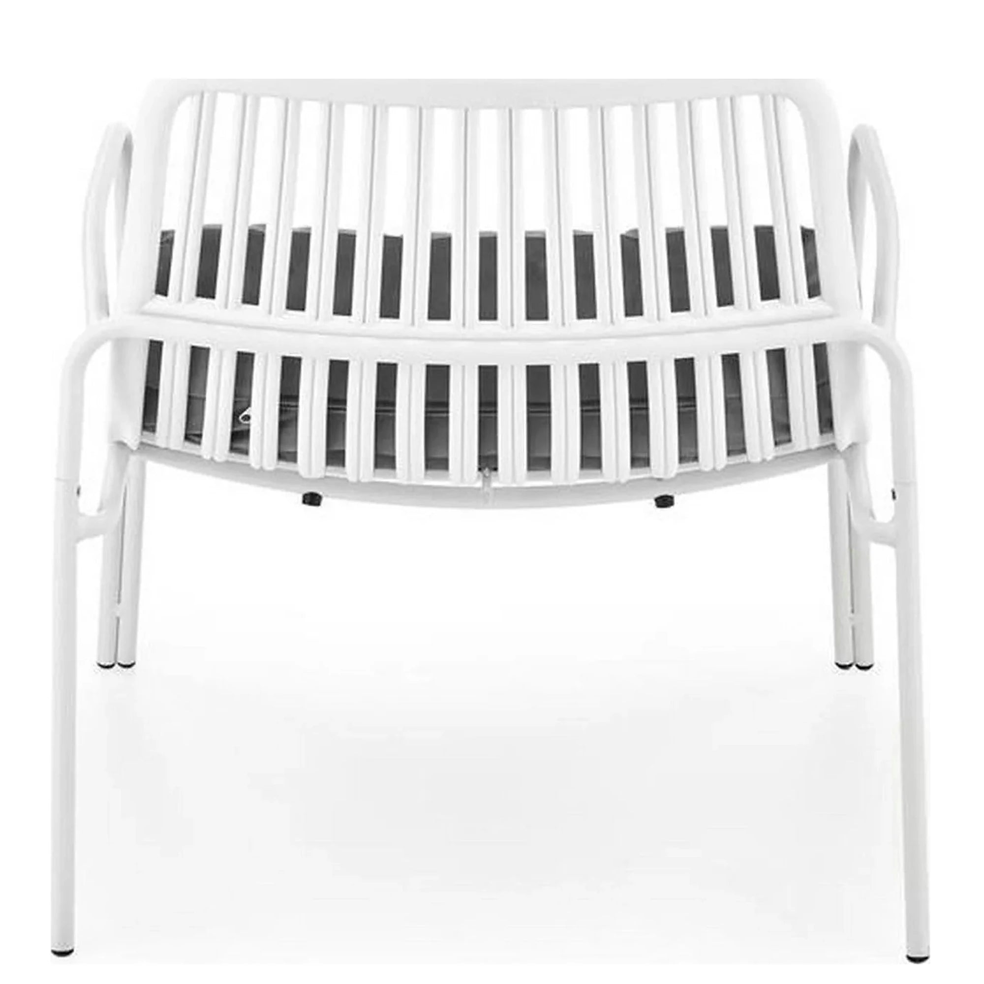 Scaun de gradina MELBY, gri/alb, stofa/polipropilena, 71x66x75 cm