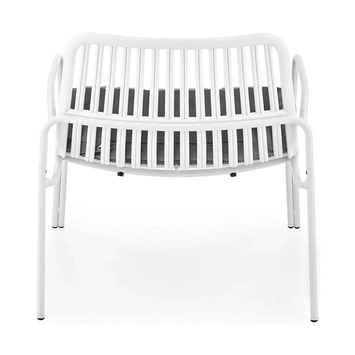 Scaun de gradina MELBY, gri/alb, stofa/polipropilena, 71x66x75 cm