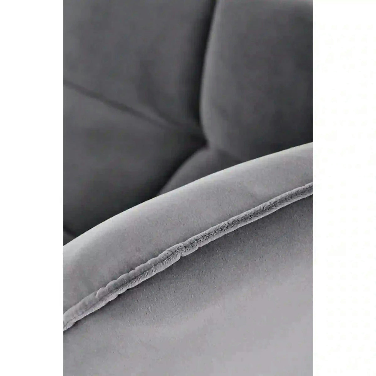 Scaun de relaxare modern BELTON, gri/negru, stofa catifelata/otel, 74x73x78 cm
