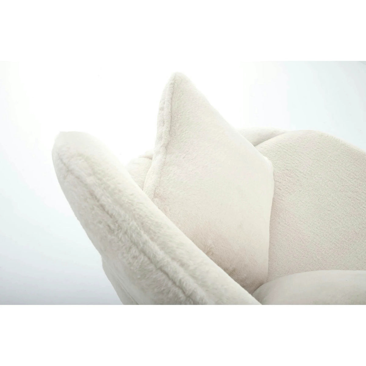 Scaun de relaxare modern MERRY, crem, stofa/otel, 80x90x95 cm