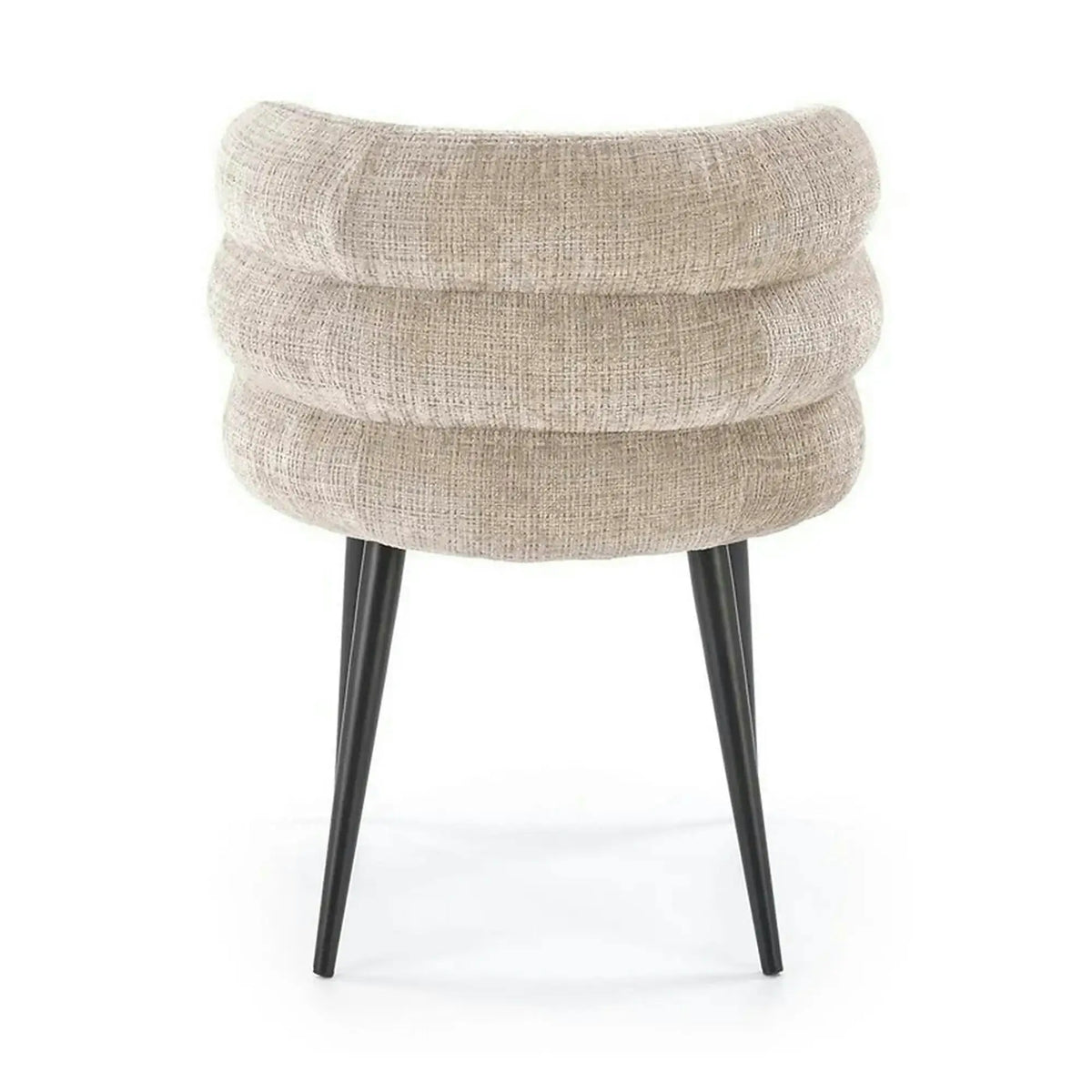 Scaun de sufragerie tapitat K575, bej - Cremona 14, stofa catifelata/otel, 62x64x79 cm