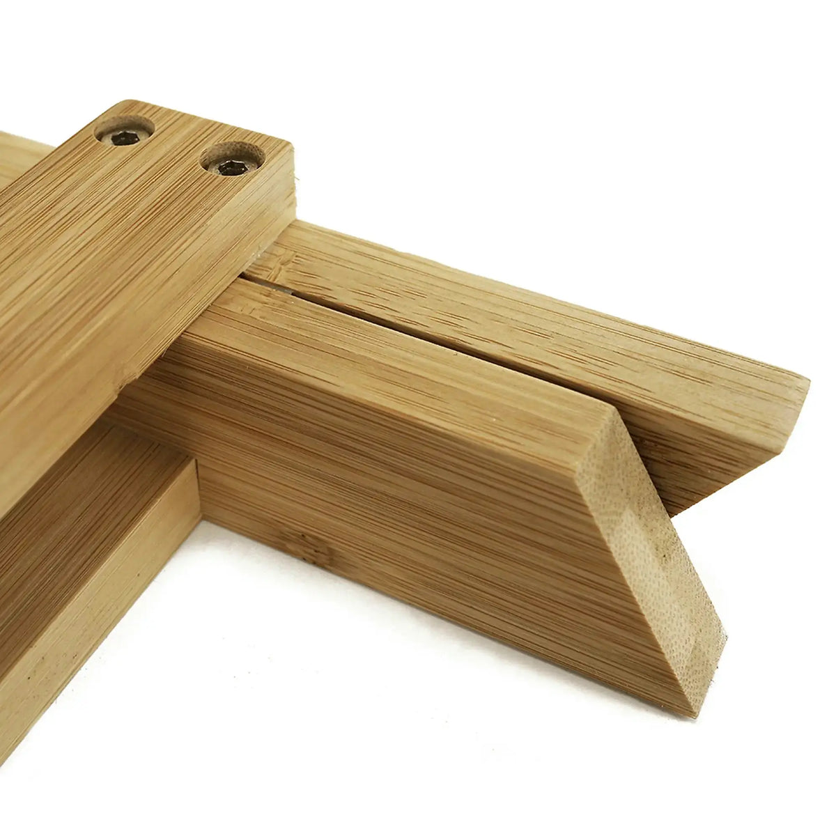 Scaun DENICE, stejar, bambus lacuit, 33x25x33 cm