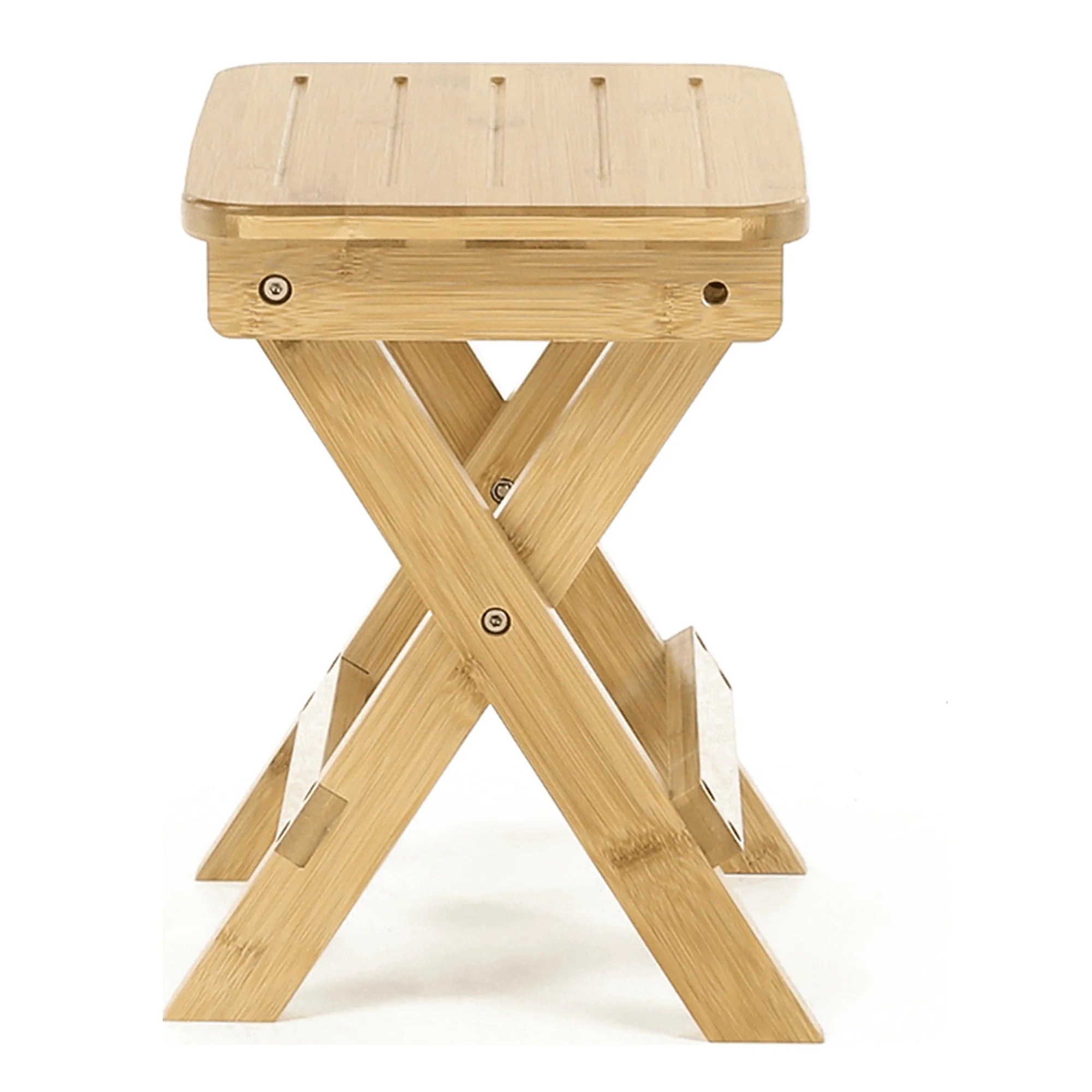 Scaun DENICE, stejar, bambus lacuit, 33x25x33 cm