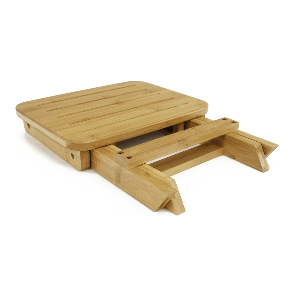 Scaun DENICE, stejar, bambus lacuit, 33x25x33 cm