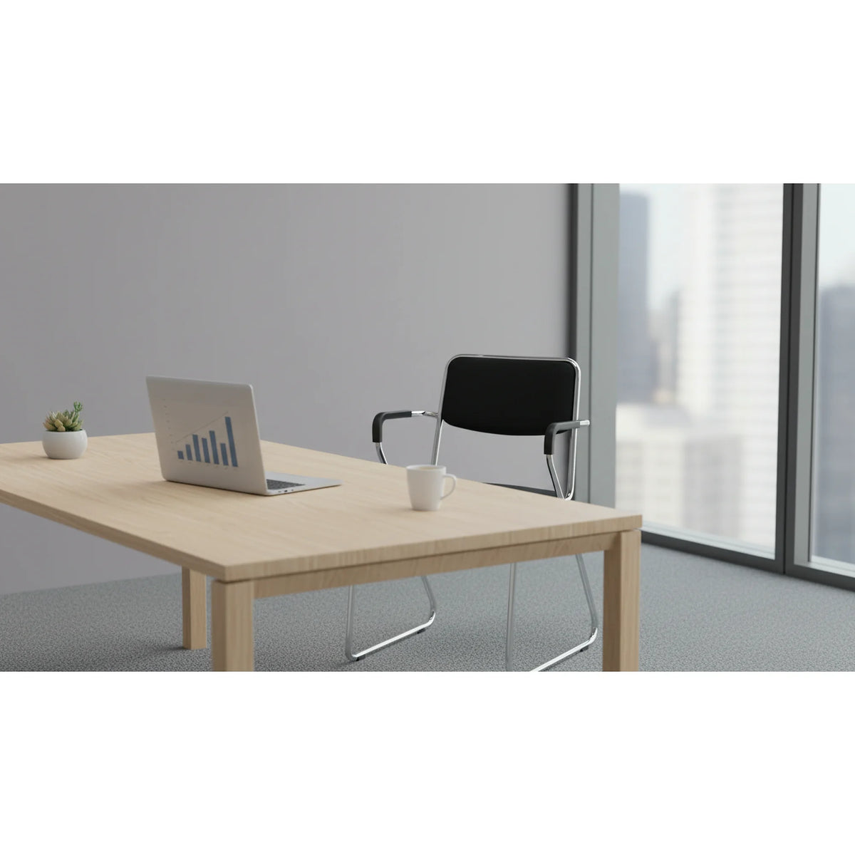 Scaun DERYA, negru/crom, plasa/plastic/metal, 53x57x79 cm