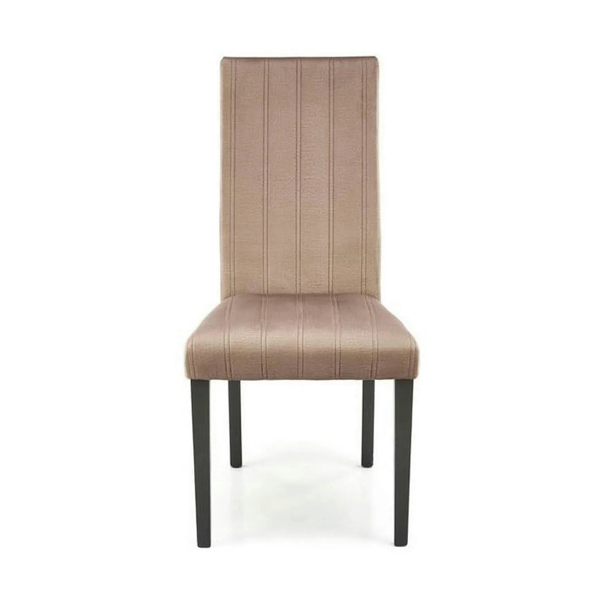 Scaun DIEGO 2, bej/negru, stofa catifelata/lemn de fag, 47x59x99 cm