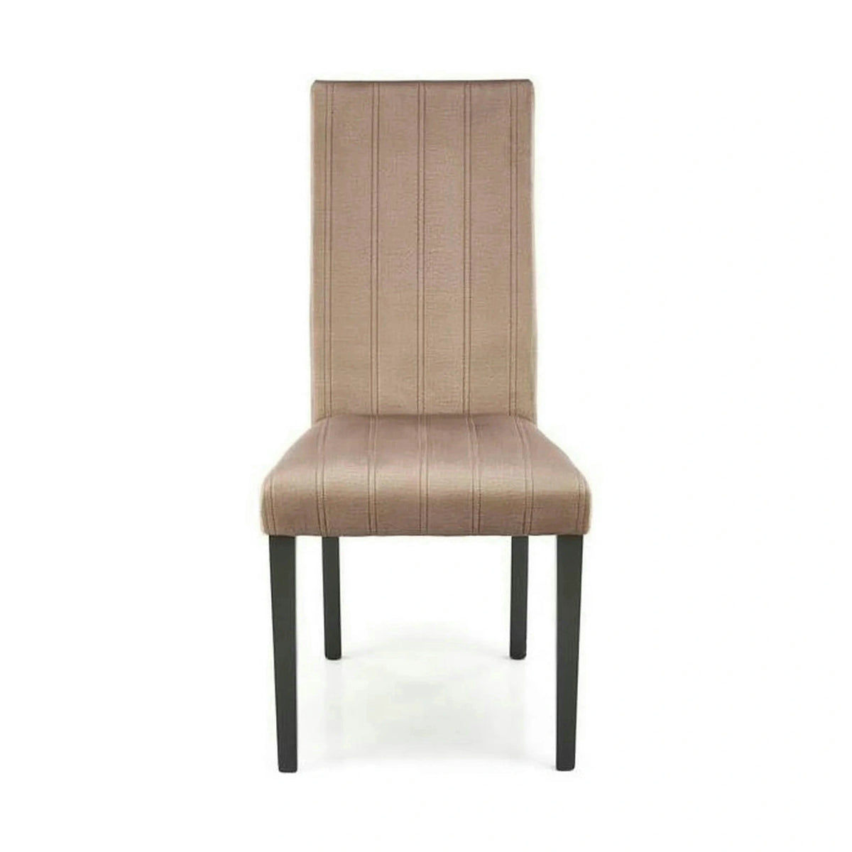 Scaun DIEGO 2, bej/negru, stofa catifelata/lemn de fag, 47x59x99 cm