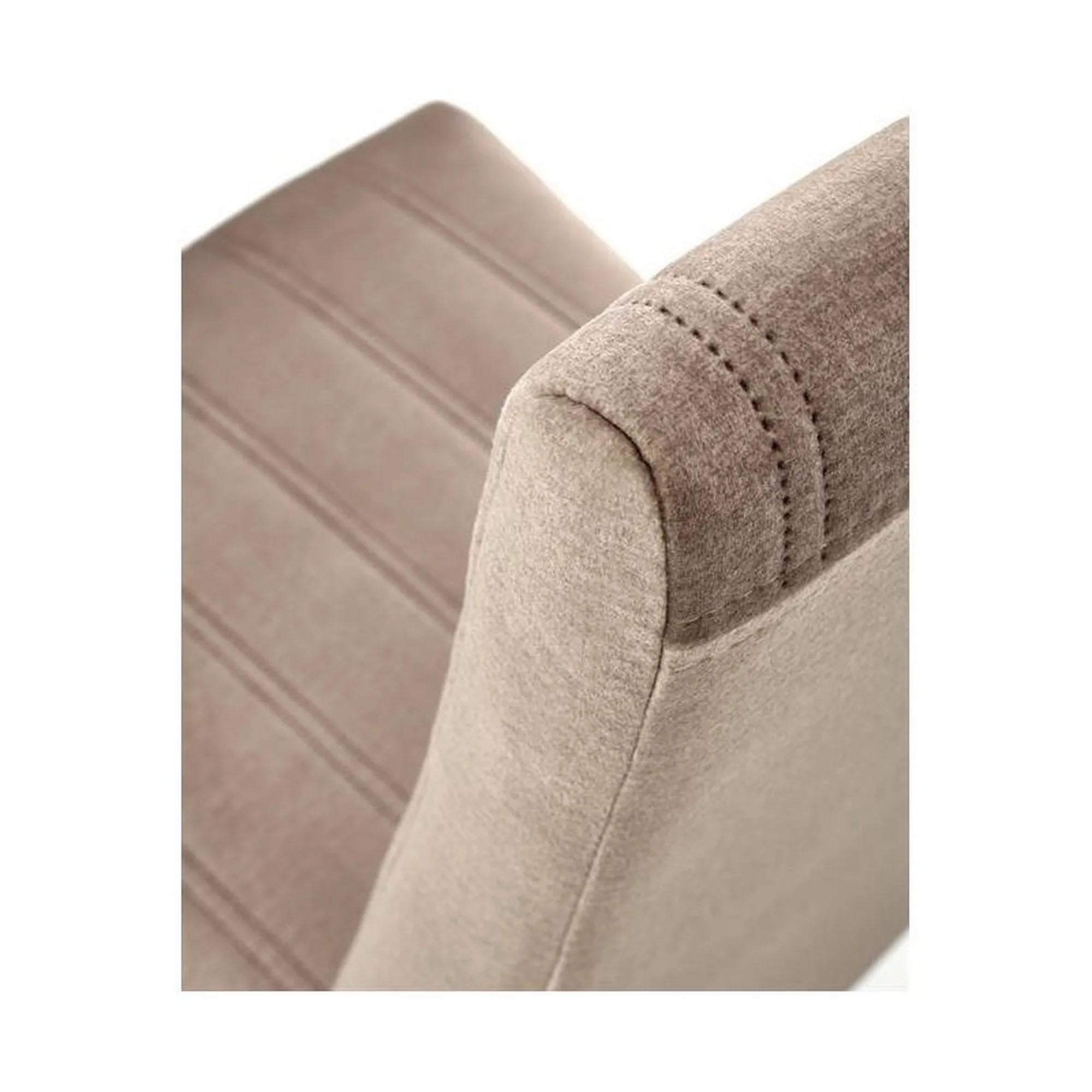 Scaun DIEGO 2, bej/negru, stofa catifelata/lemn de fag, 47x59x99 cm