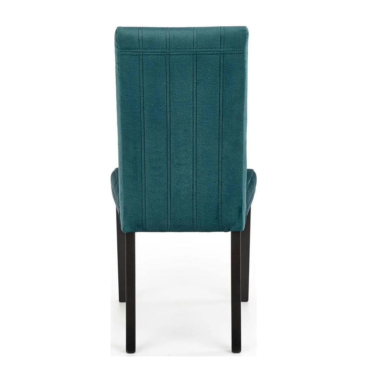 Scaun DIEGO 2, negru/verde, stofa catifelata/lemn de fag, 47x59x99 cm