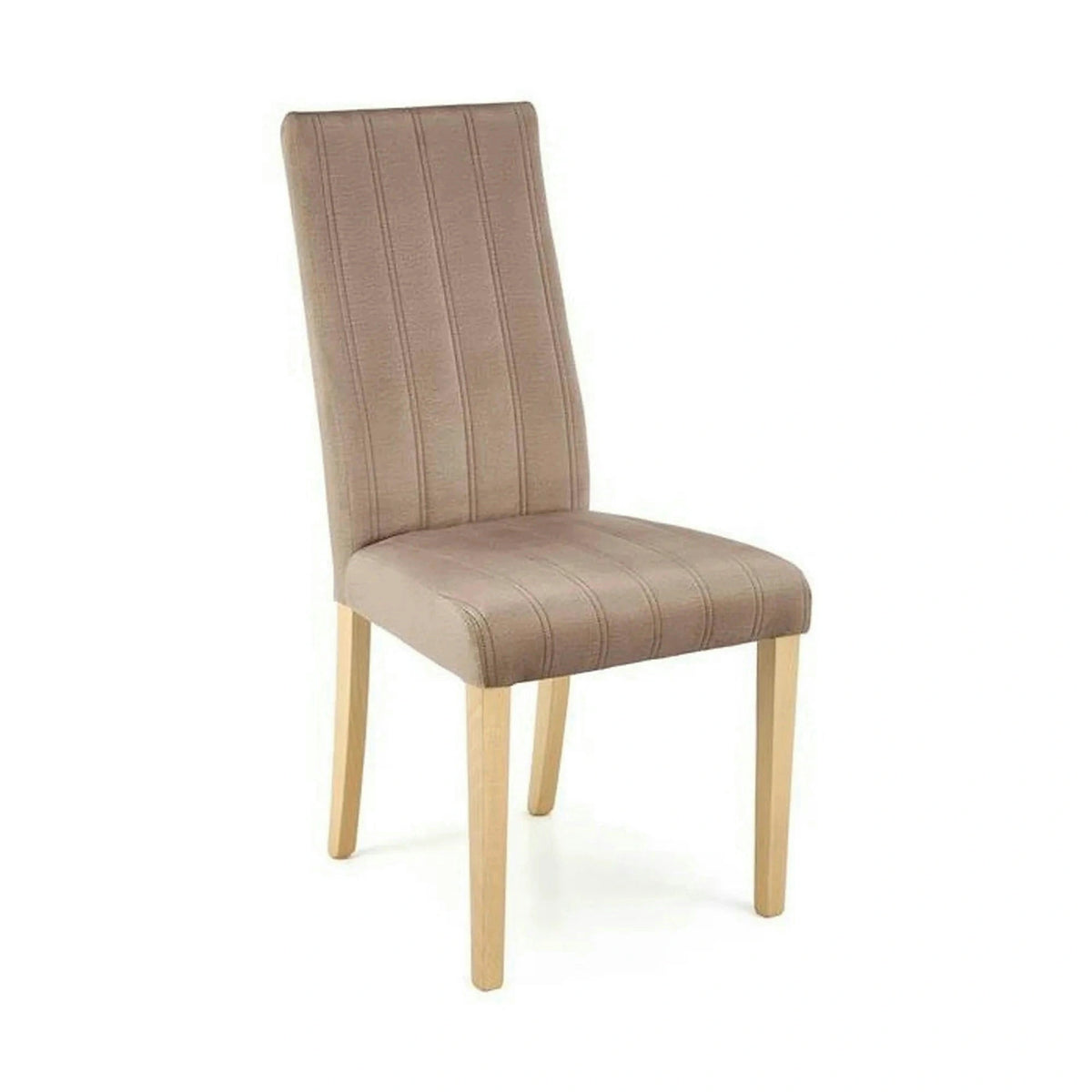 Scaun DIEGO 3, bej/stejar, stofa catifelata/lemn de fag, 47x59x99 cm