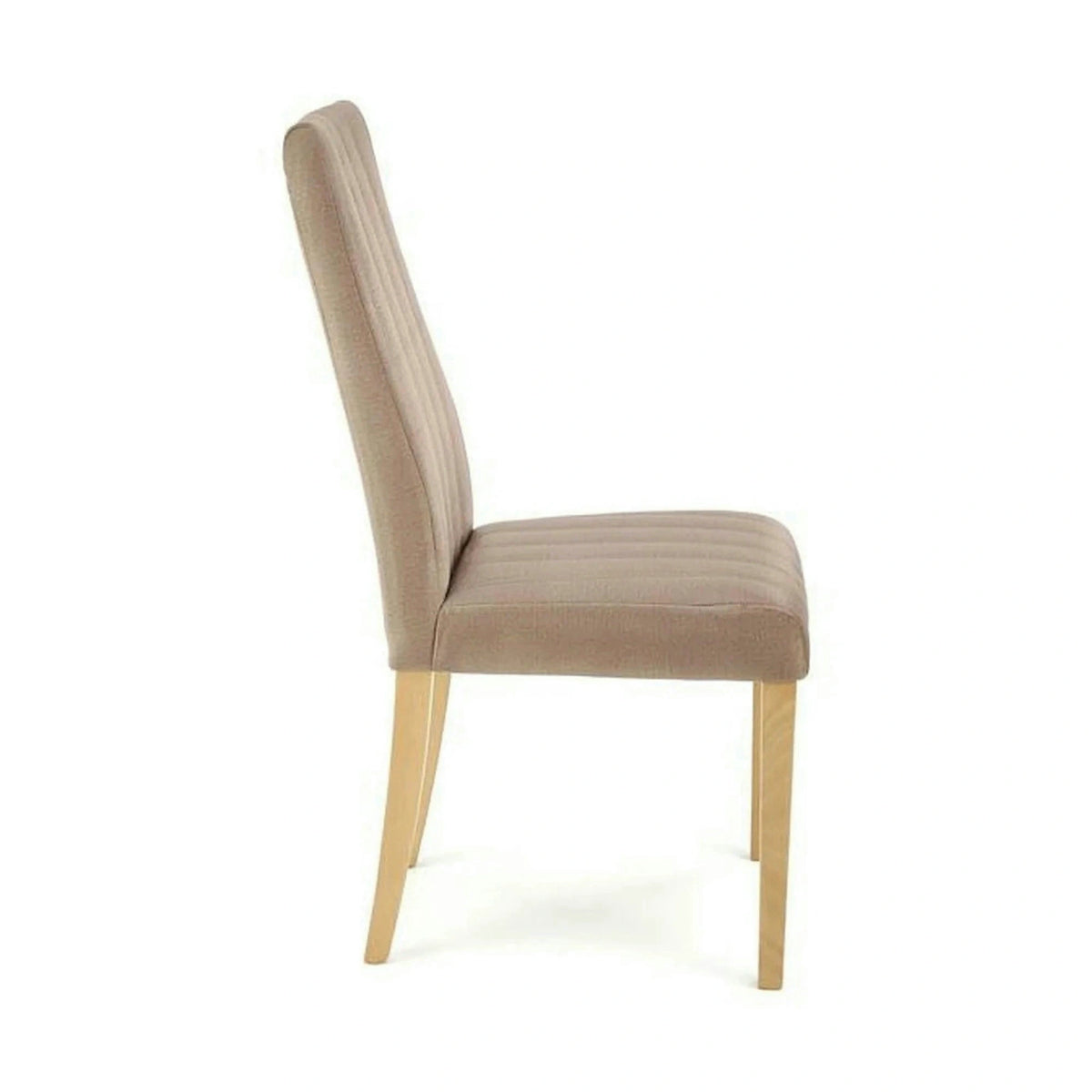 Scaun DIEGO 3, bej/stejar, stofa catifelata/lemn de fag, 47x59x99 cm