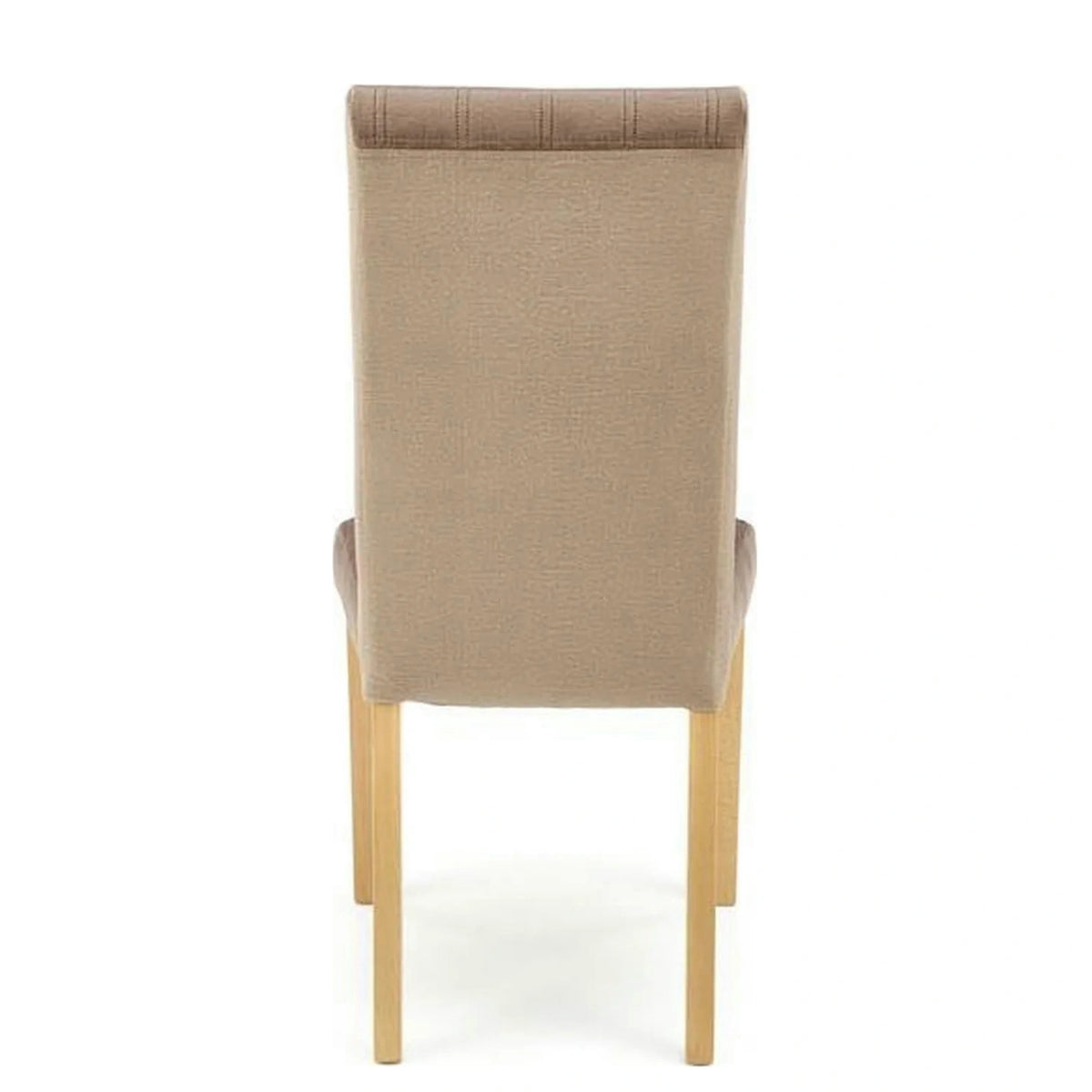 Scaun DIEGO 3, bej/stejar, stofa catifelata/lemn de fag, 47x59x99 cm