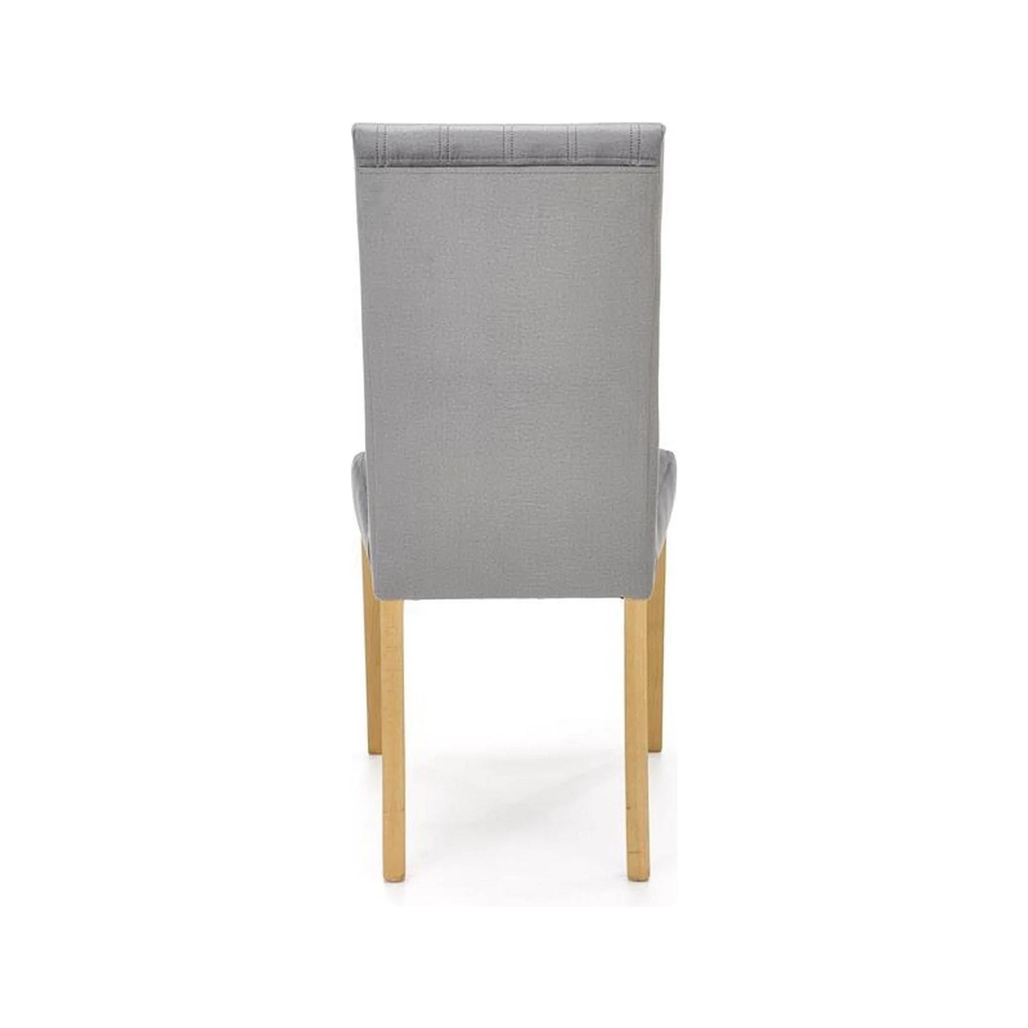 Scaun DIEGO 3,  gri deschis/stejar miere, stofa catifelata/lemn de fag, 47x59x99 cm