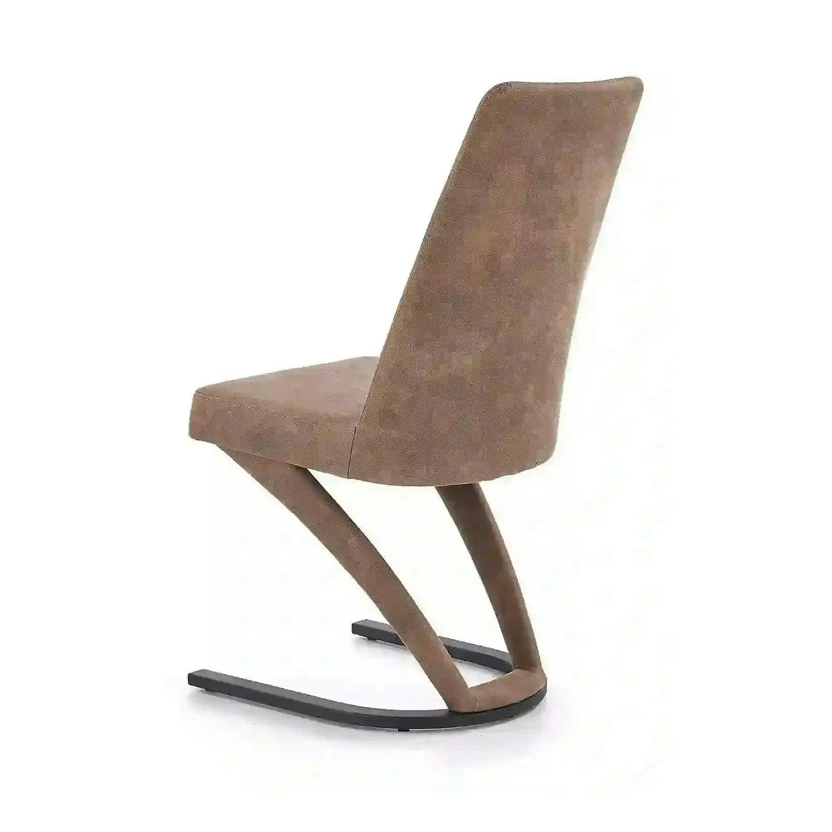 Scaun dining maro K338, maro/negru, piele ecologica/metal, 46X61X98 CM