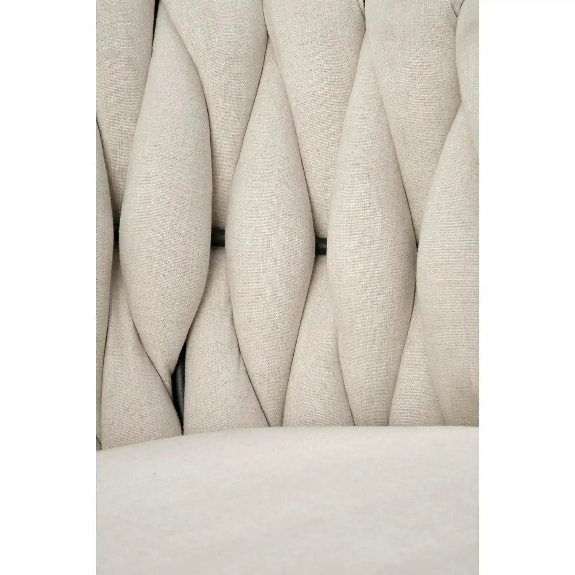 Scaun dining modern K516, bej/negru, stofa clasica/otel, 57x60x79 cm