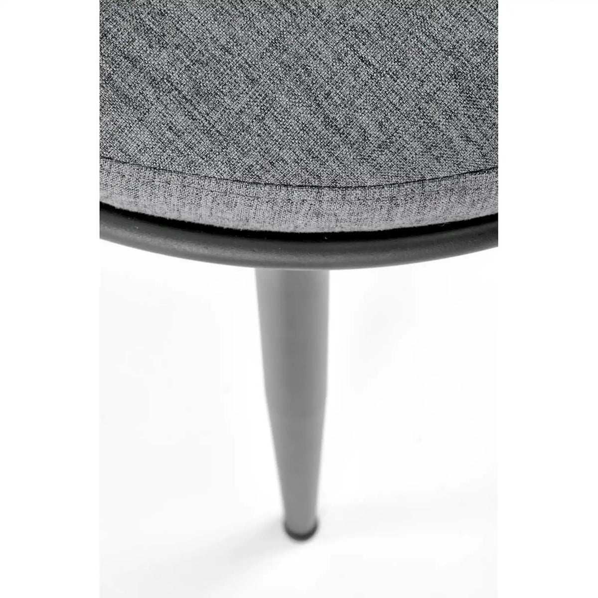 Scaun dining modern K516, gri/negru, stofa/otel, 57x60x79 cm