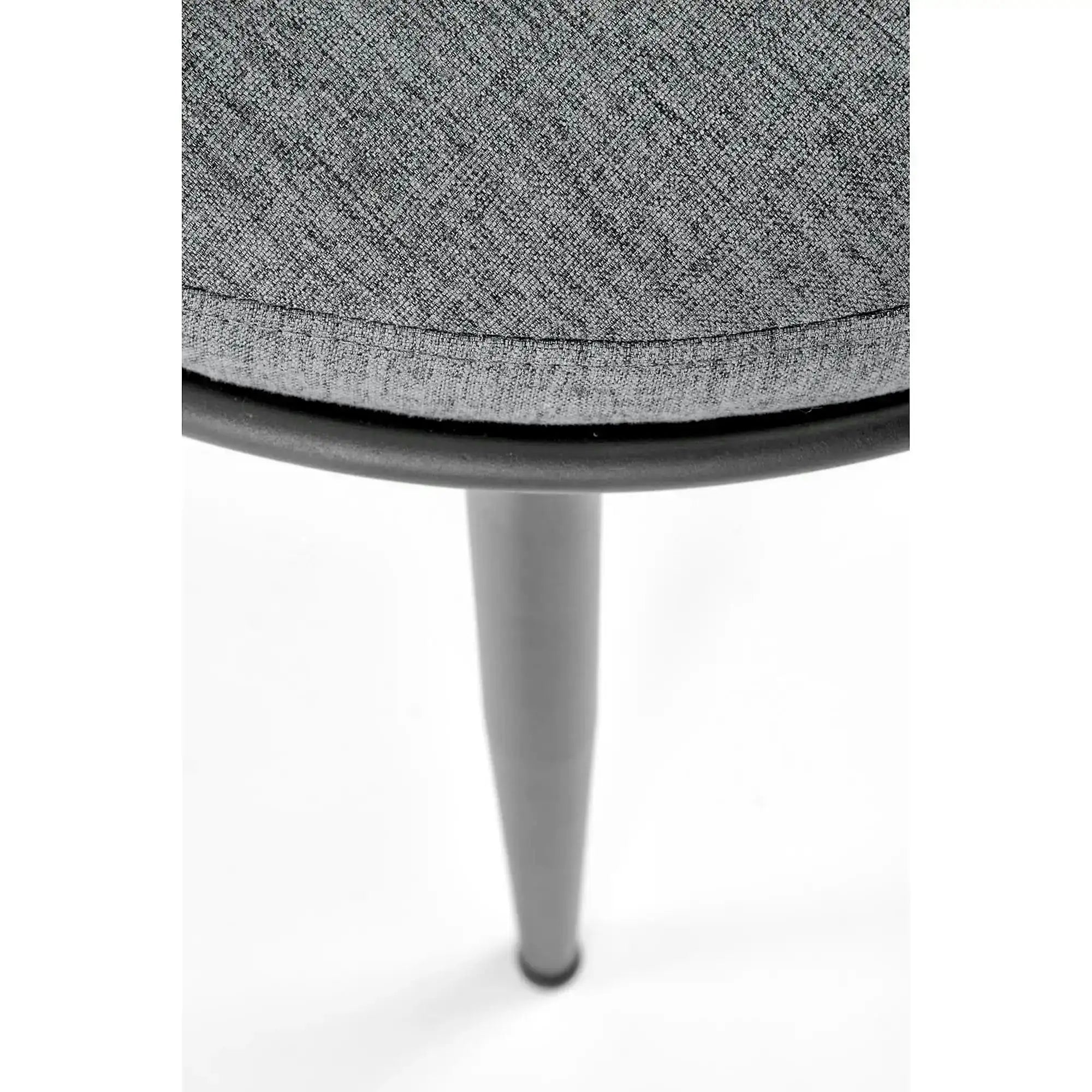 Scaun dining modern K516, gri/negru, stofa/otel, 57x60x79 cm