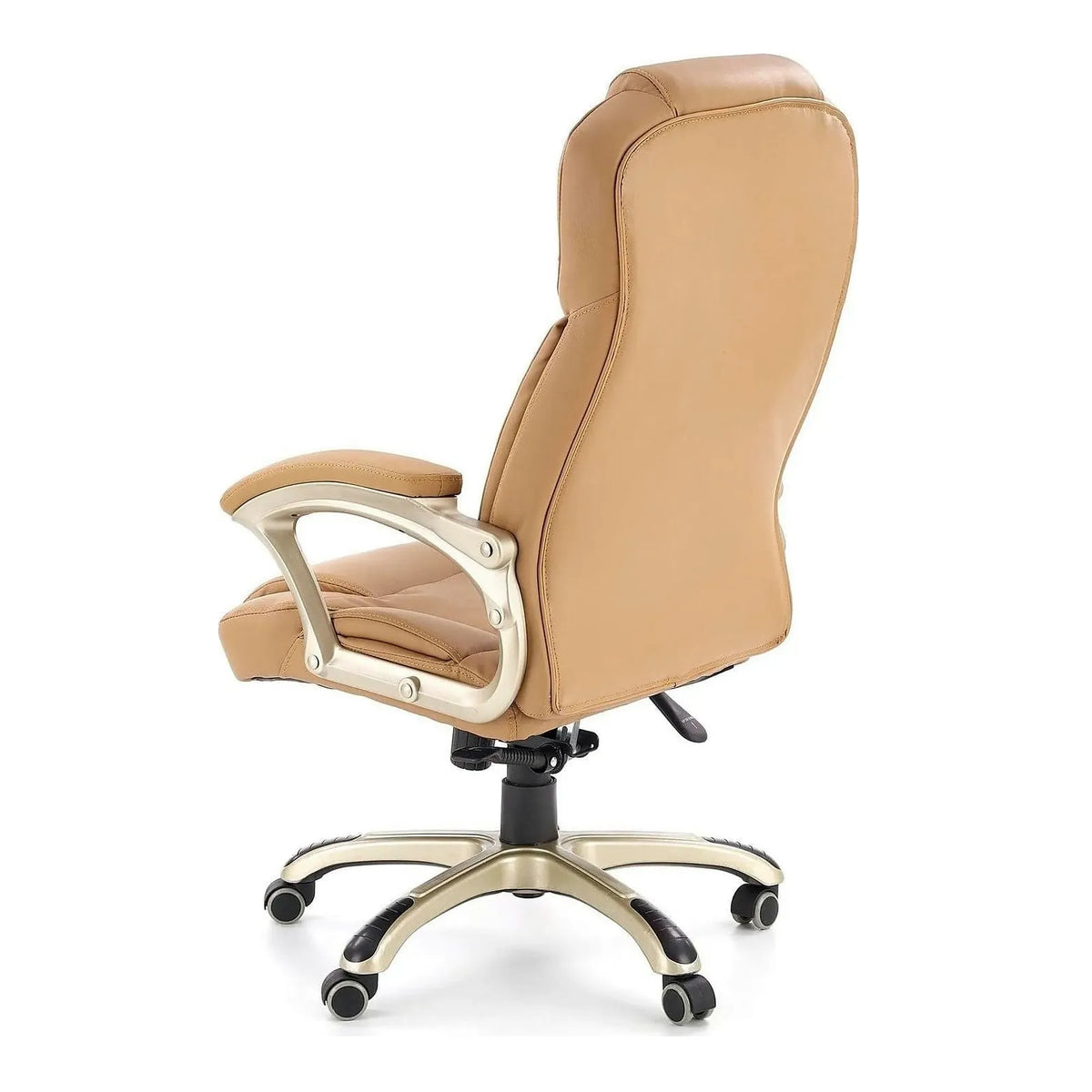 Scaun directorial DESMOND, bej, piele ecologica, 67x70x112/119 cm