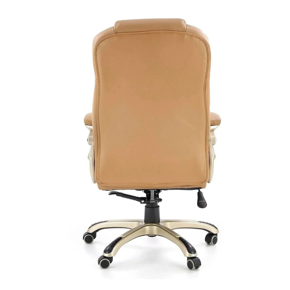 Scaun directorial DESMOND, bej, piele ecologica, 67x70x112/119 cm