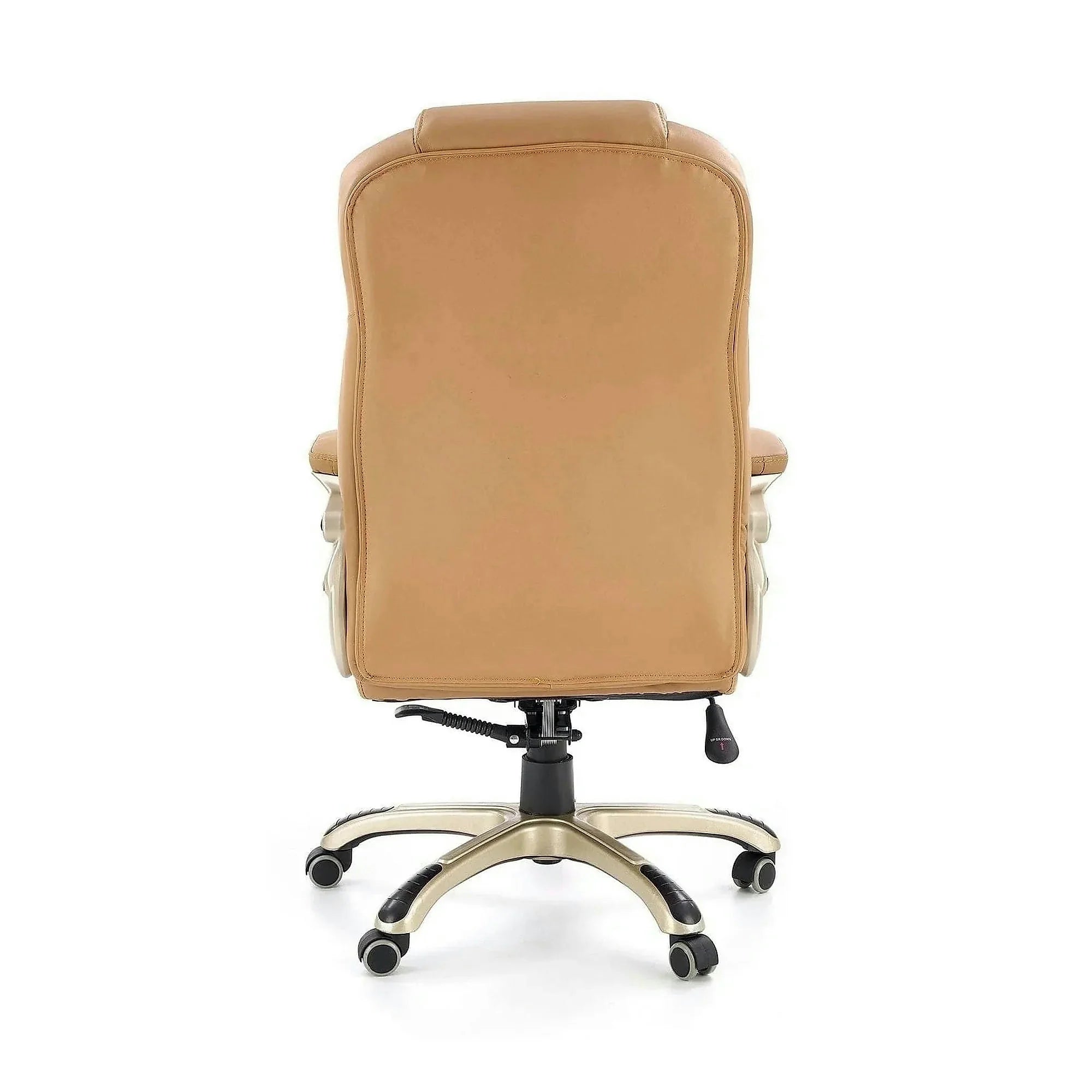 Scaun directorial DESMOND, bej, piele ecologica, 67x70x112/119 cm