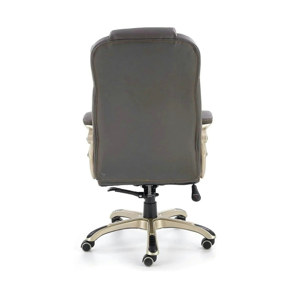 Scaun directorial DESMOND, gri, piele ecologica/cauciuc, 67x70x112/119 cm