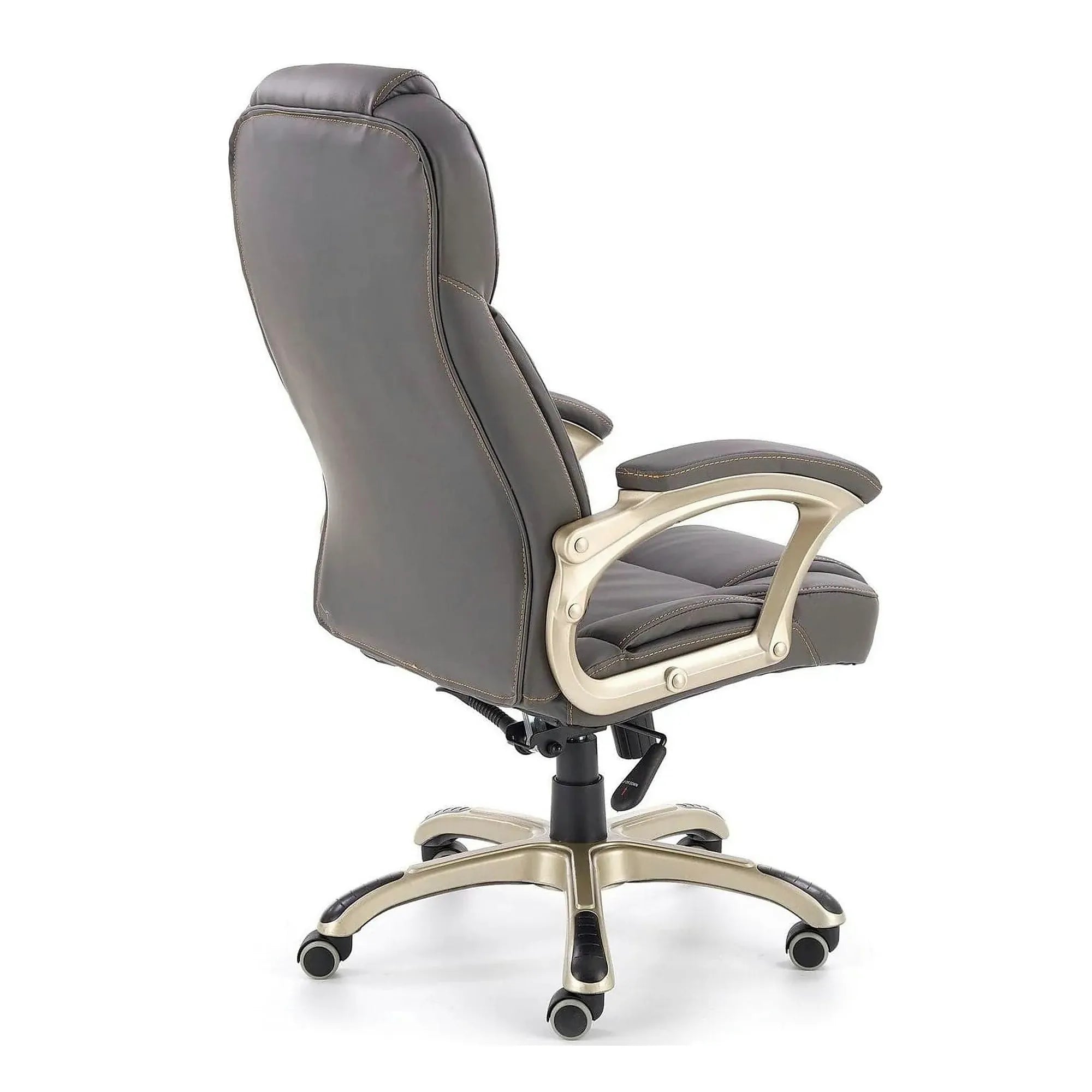 Scaun directorial DESMOND, gri, piele ecologica/cauciuc, 67x70x112/119 cm