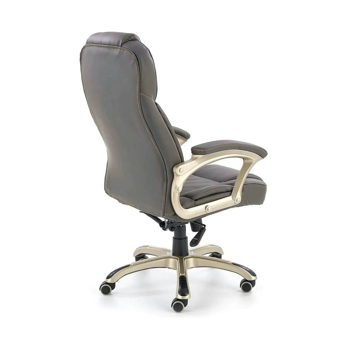 Scaun directorial DESMOND, gri, piele ecologica/cauciuc, 67x70x112/119 cm