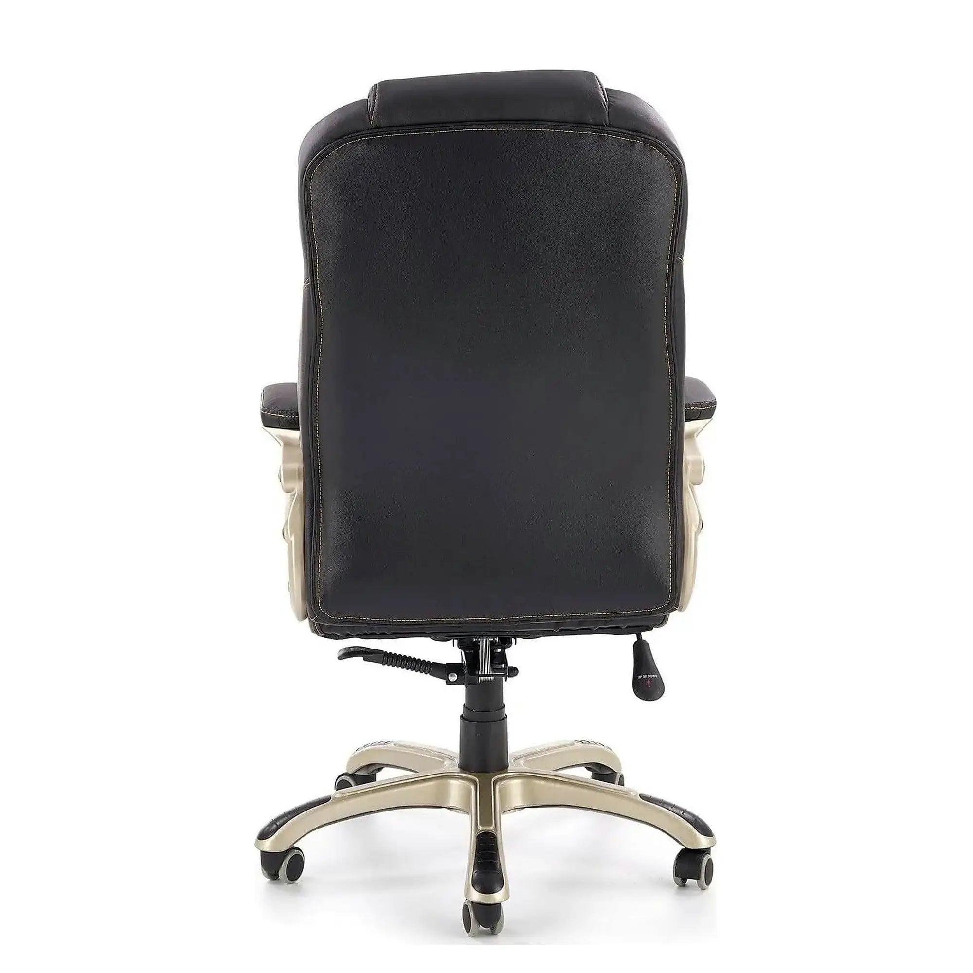 Scaun directorial DESMOND, negru, piele ecologica, 67x70x112/119 cm