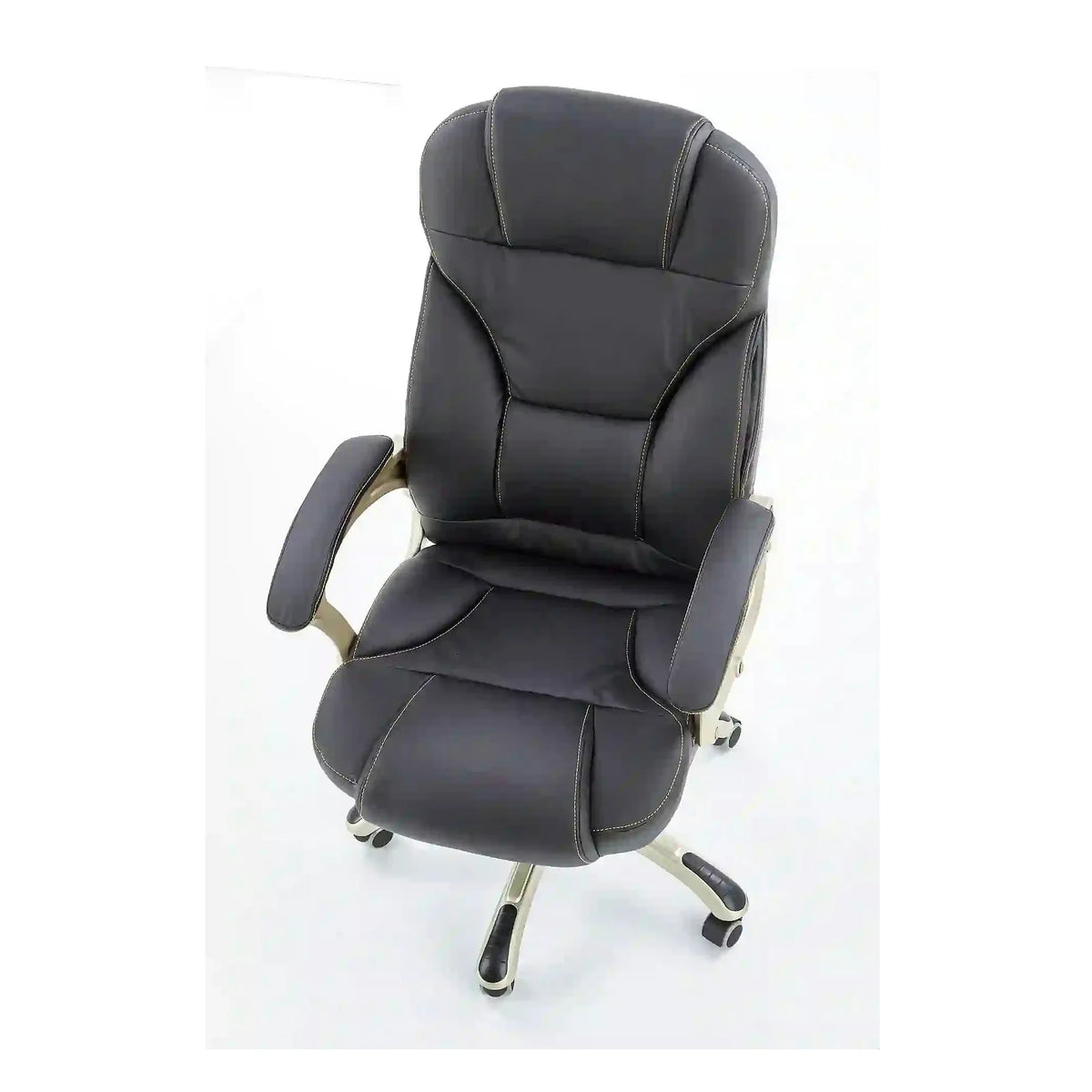 Scaun directorial DESMOND, negru, piele ecologica, 67x70x112/119 cm