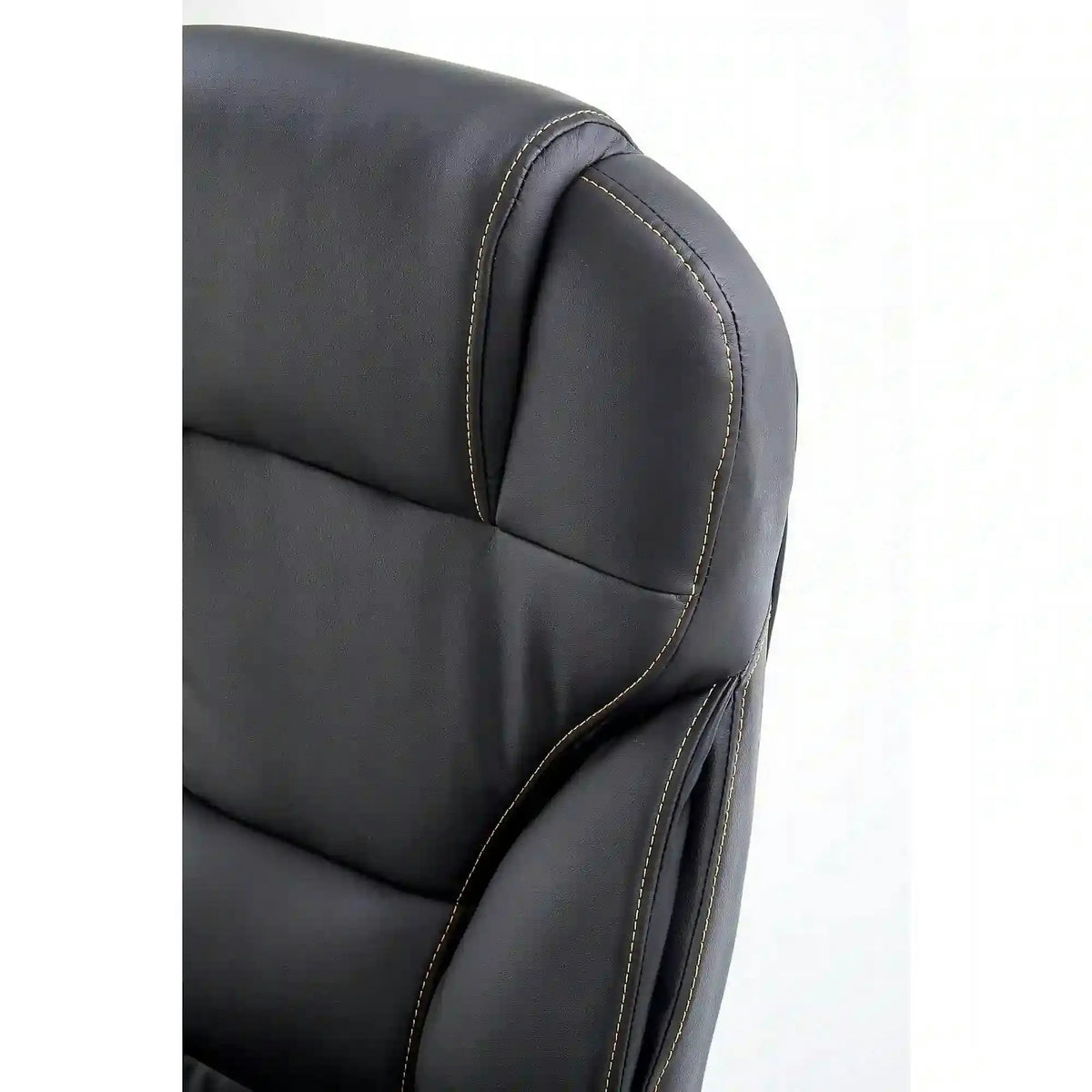 Scaun directorial DESMOND, negru, piele ecologica, 67x70x112/119 cm